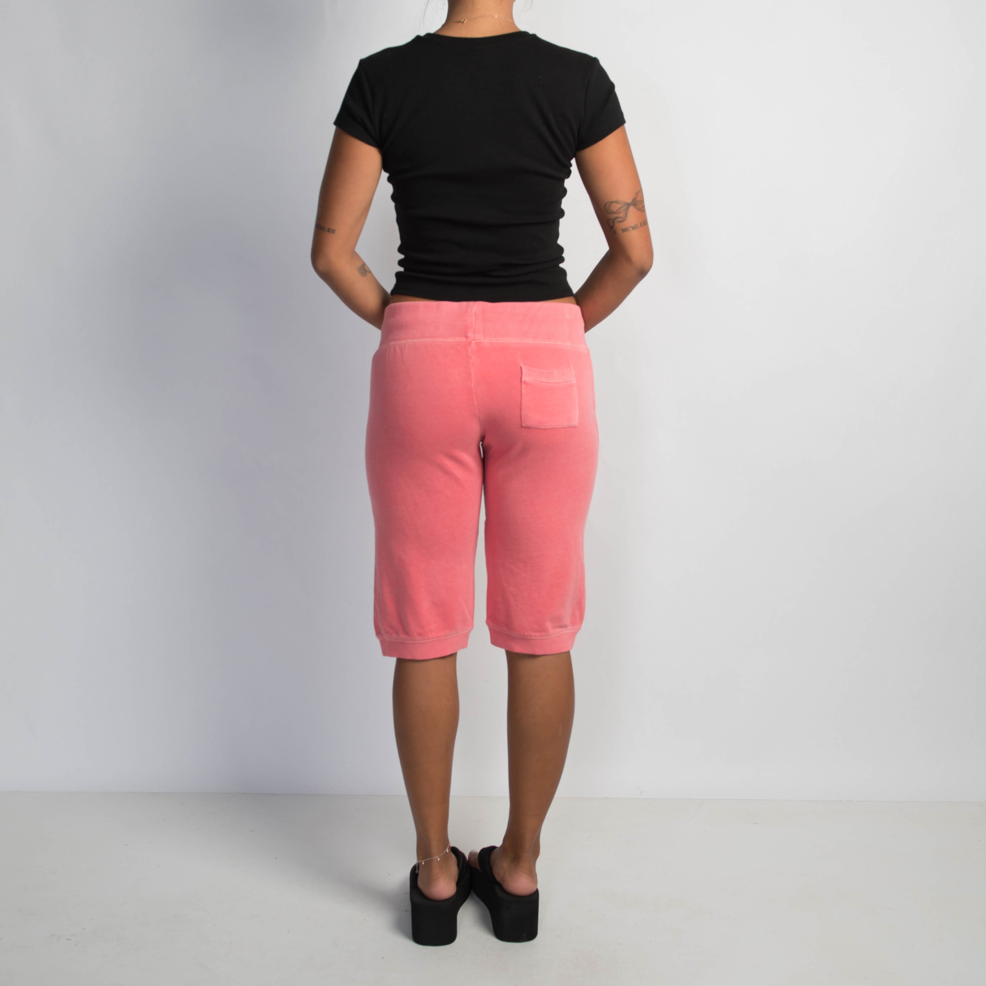 CORAL CROP SWEATPANTS