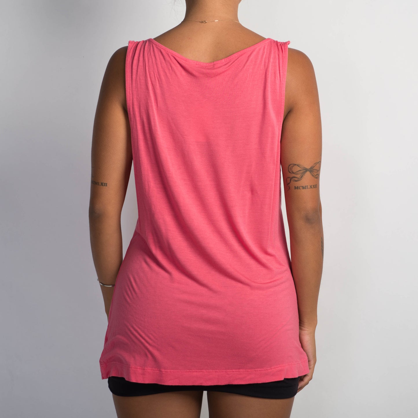PINK COWL NECK TOP