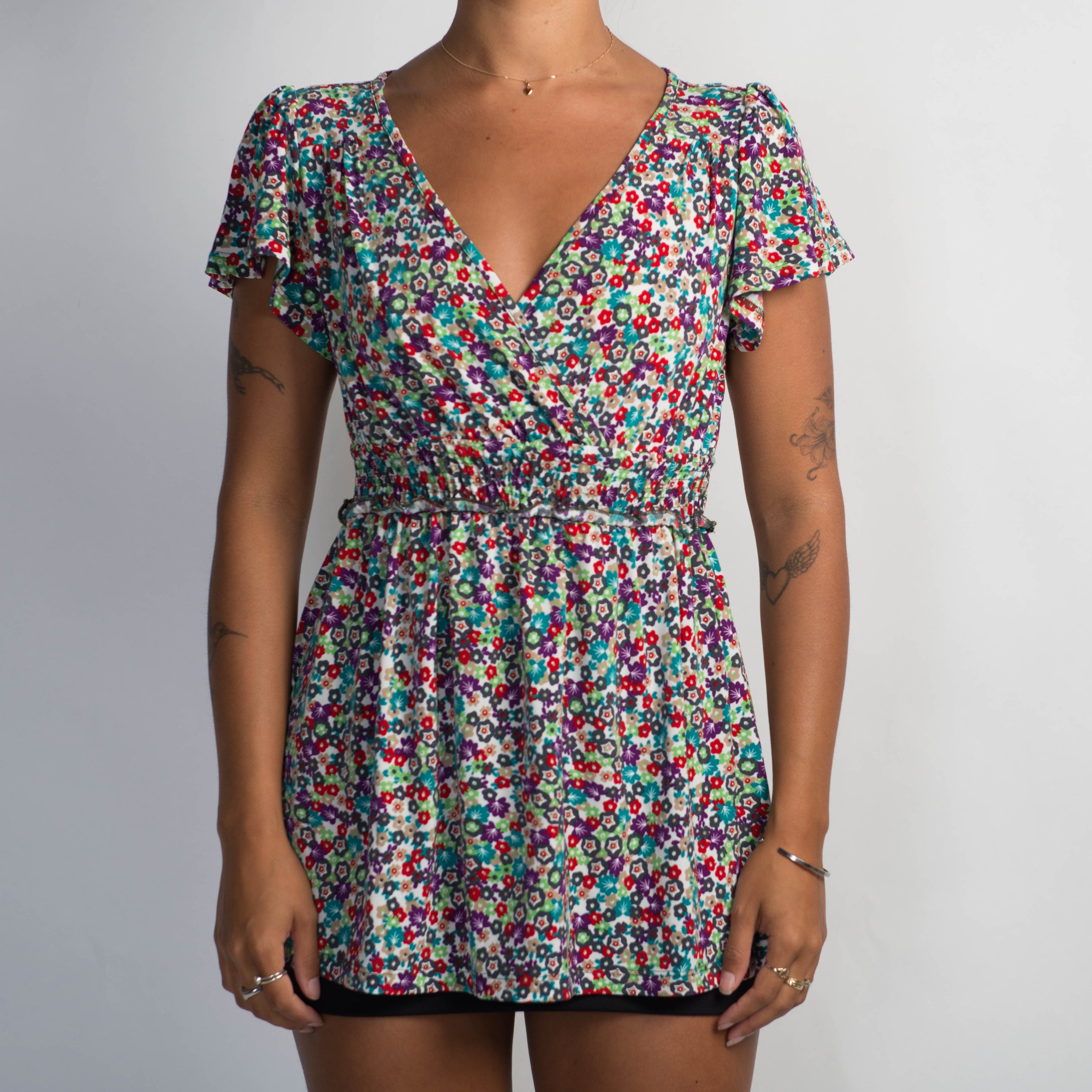 FLORAL BABYDOLL TOP