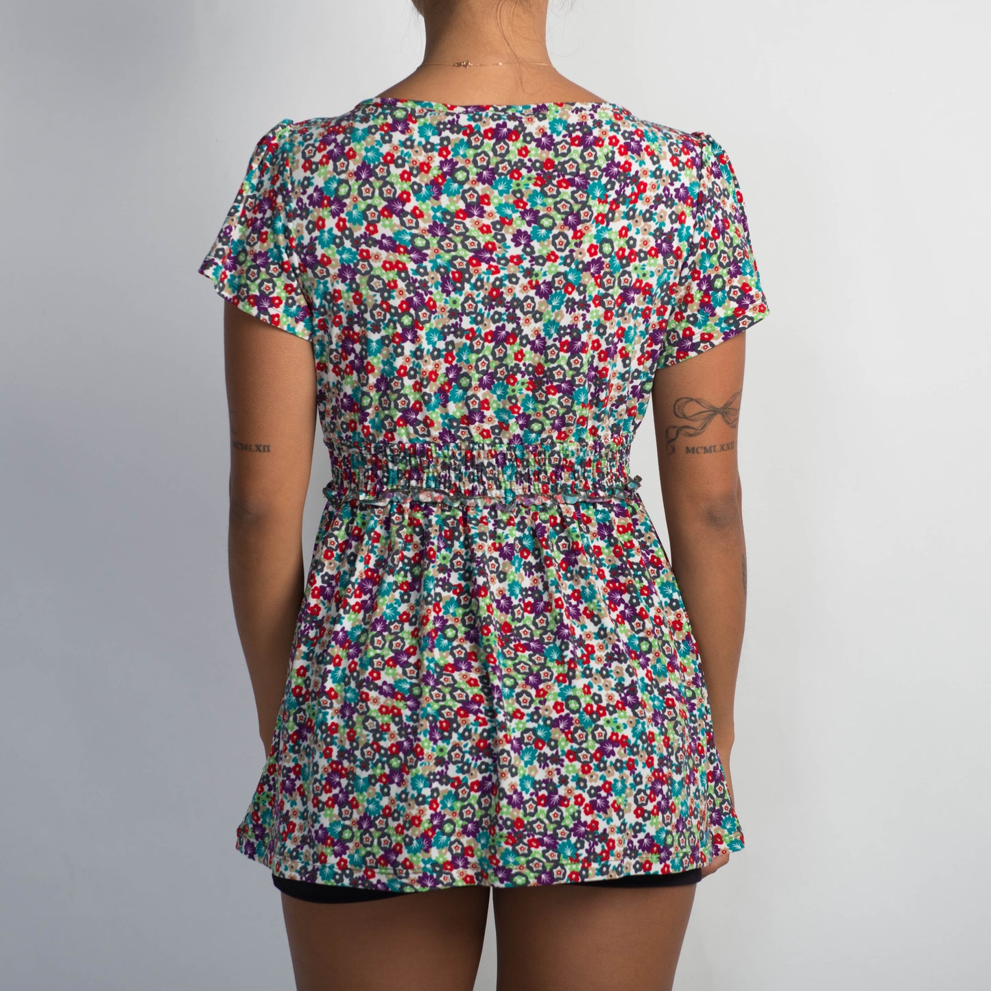 FLORAL BABYDOLL TOP