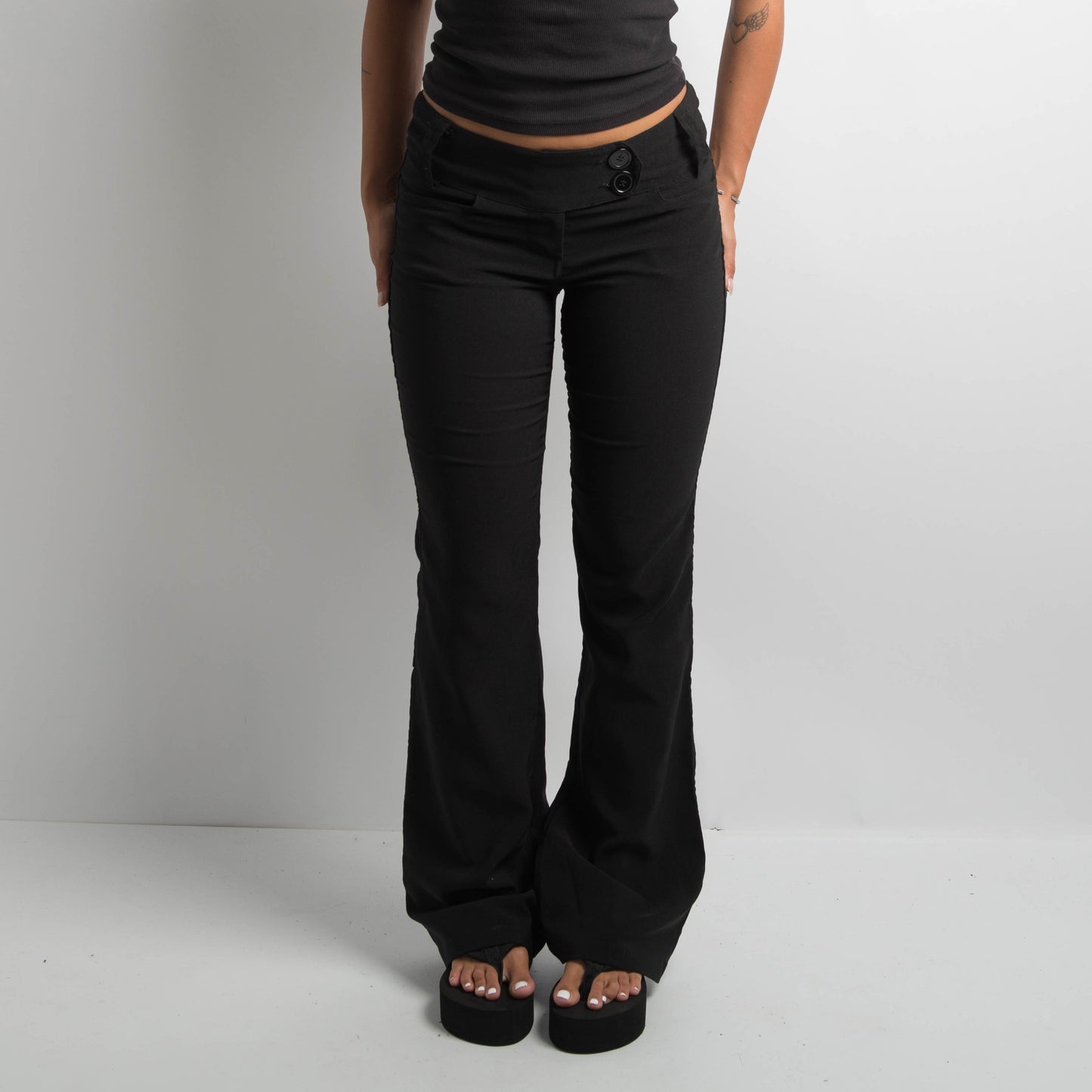 BLACK BOOTCUT PANTS