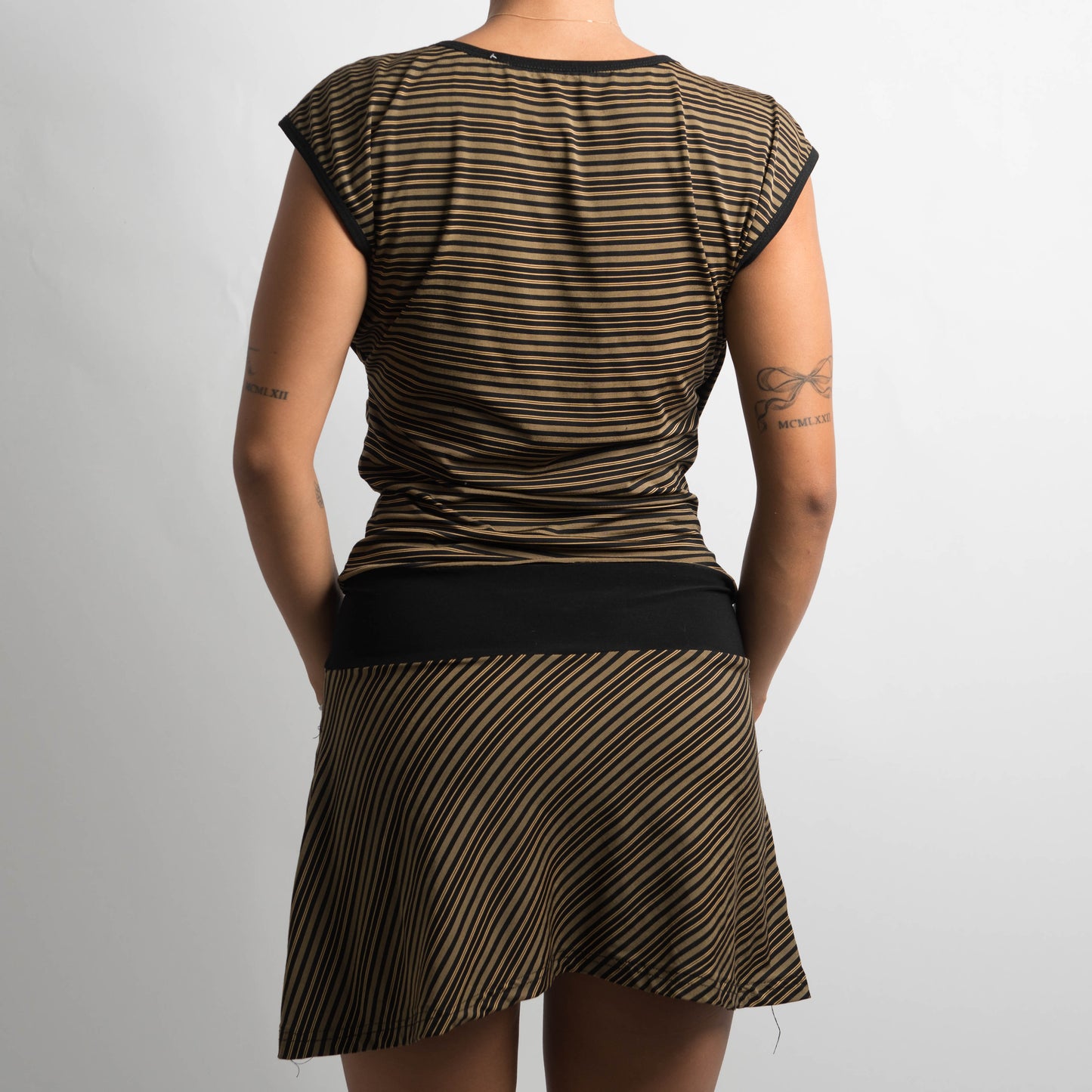 STRIPED MINI DRESS