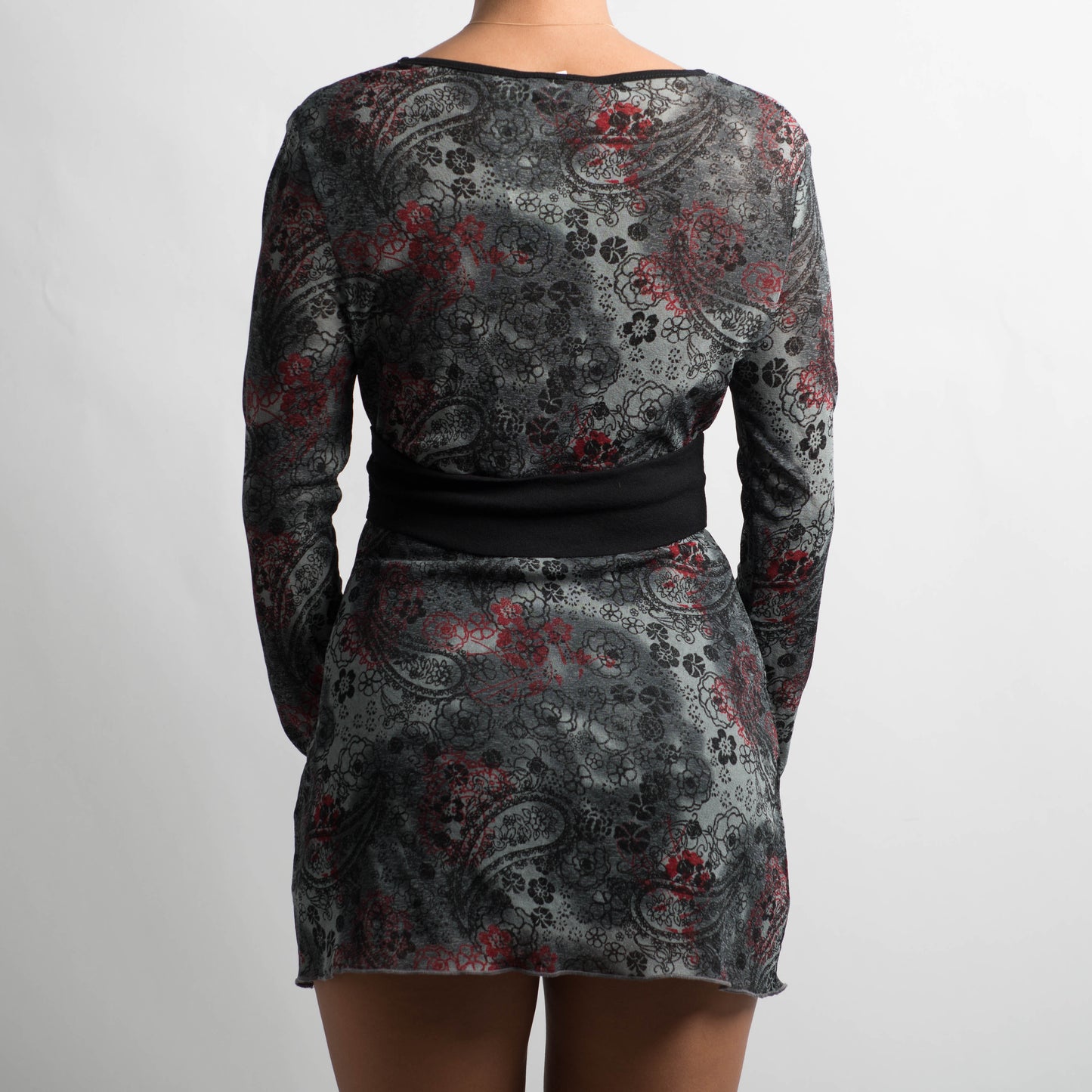 GREY PATTERN TUNIC