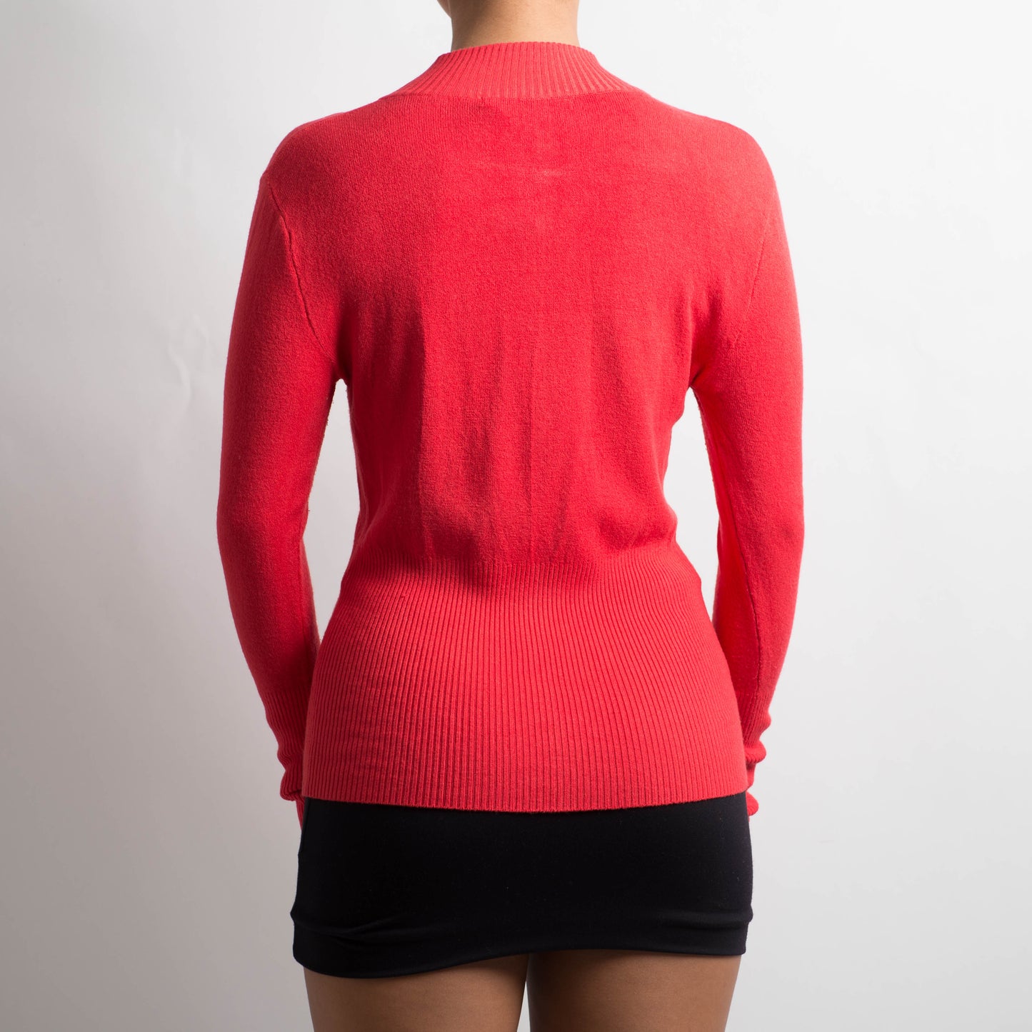 BRIGHT ZIP KNIT TOP