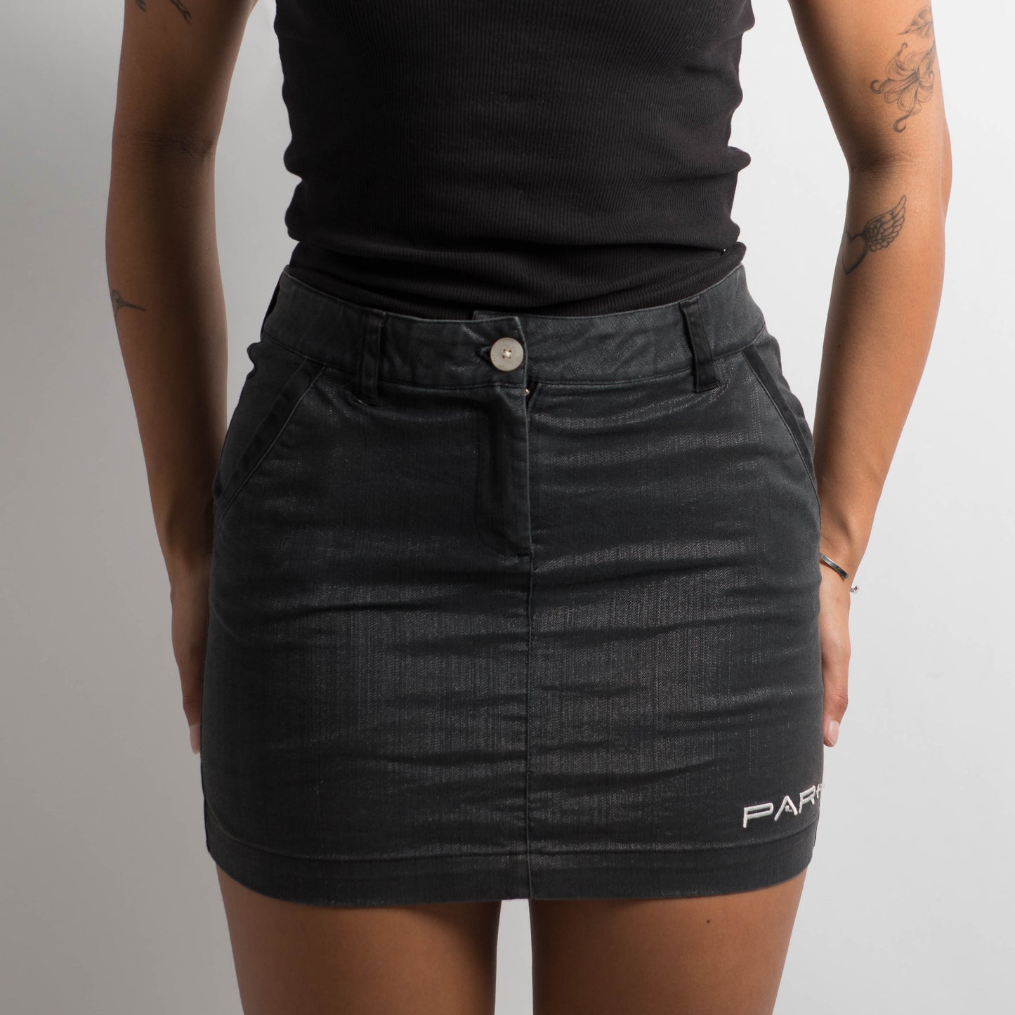 CHARCOAL MINI SKORT