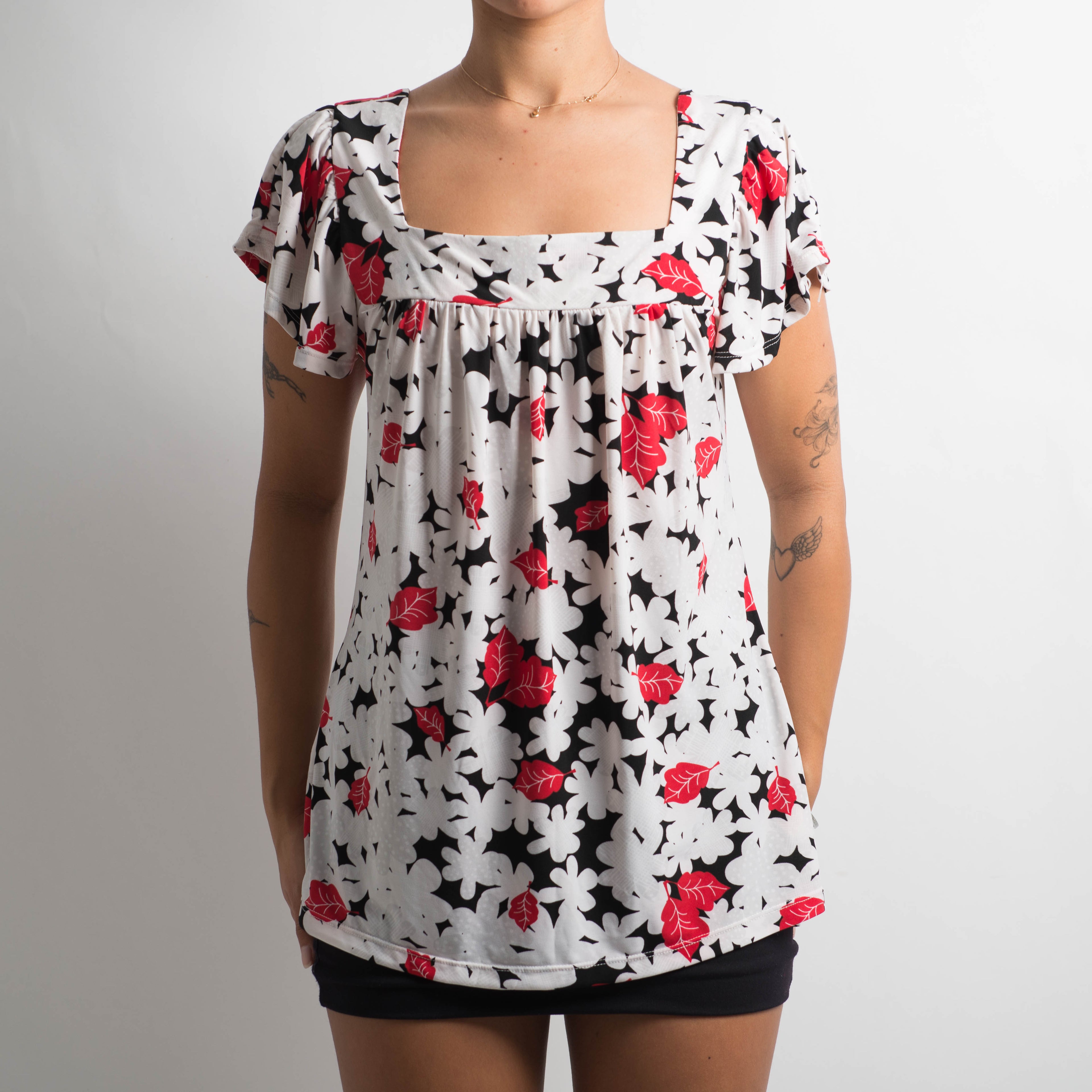 FLORAL BABYDOLL TOP