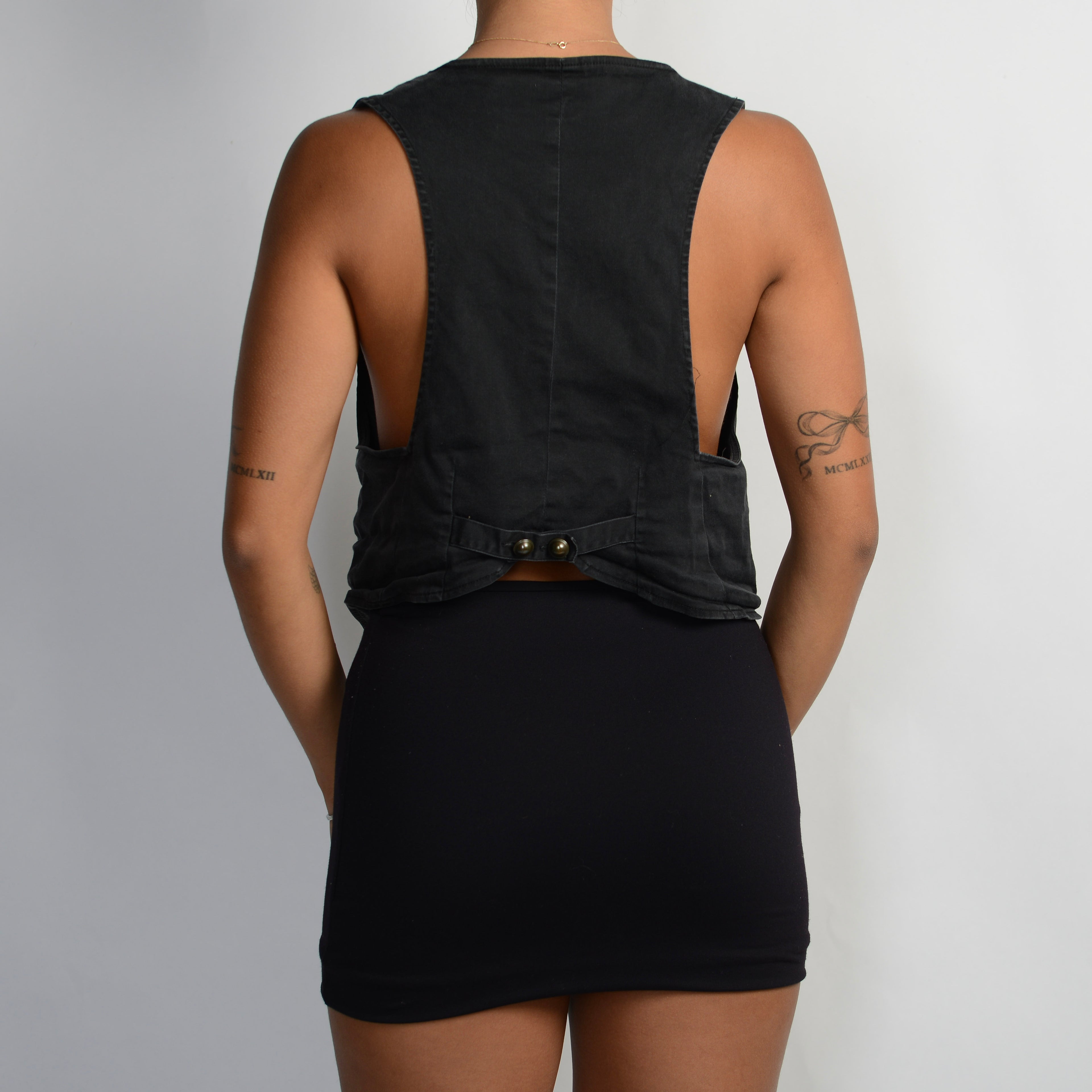 BLACK WAISTCOAT VEST