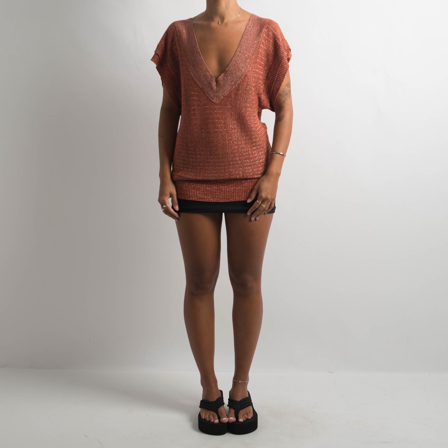 RUST METALLIC TOP