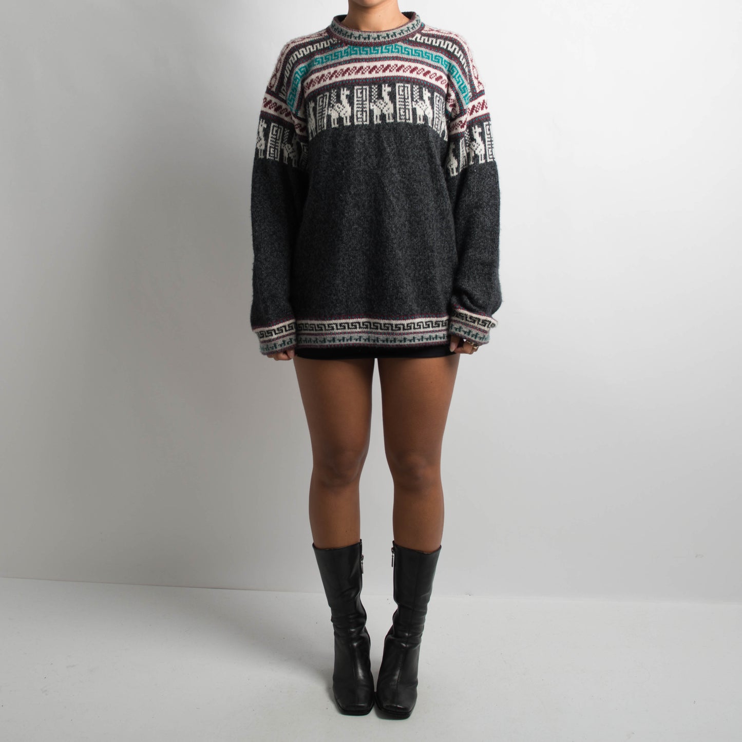 AZTEC KNIT SWEATER