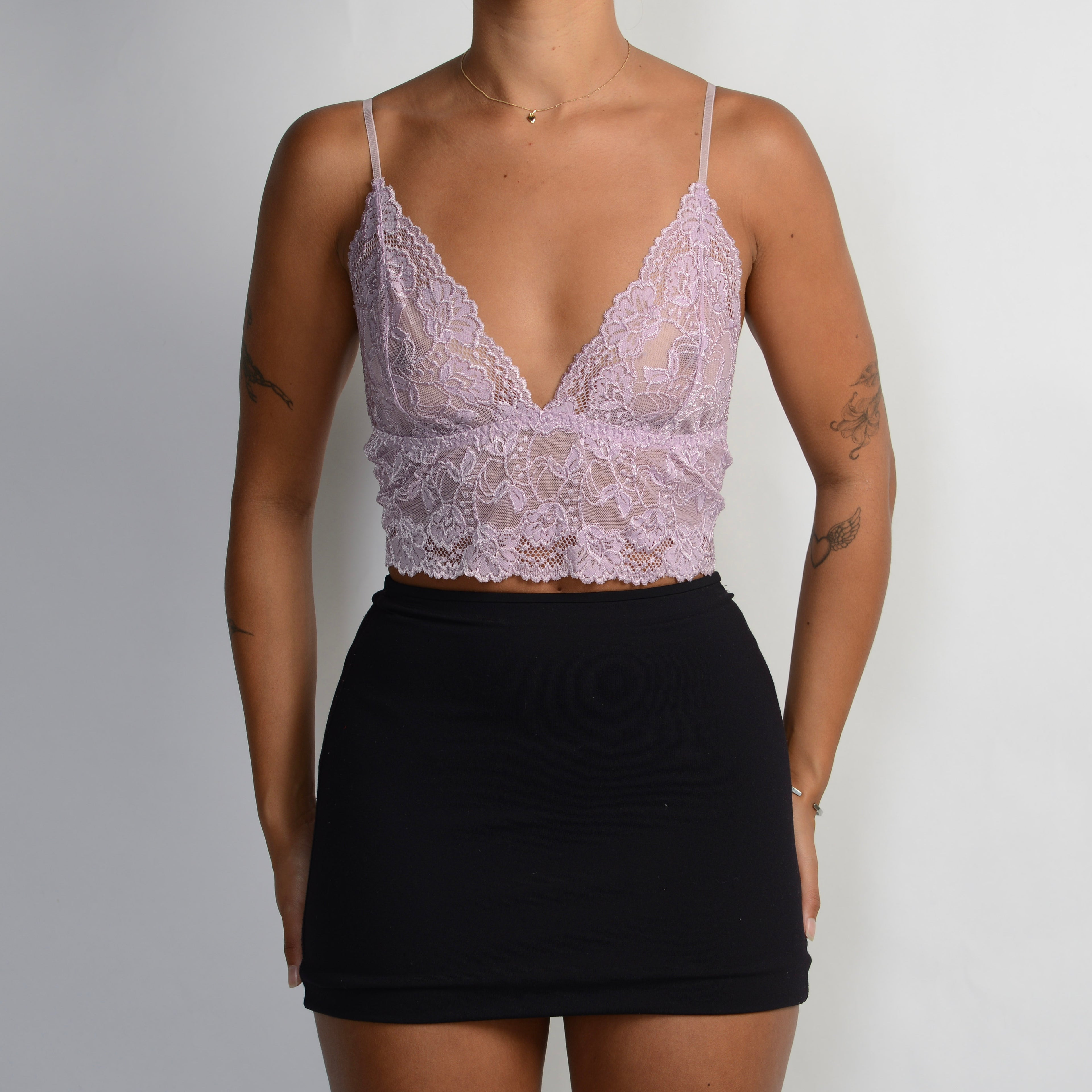 PURPLE LACE CAMISOLE