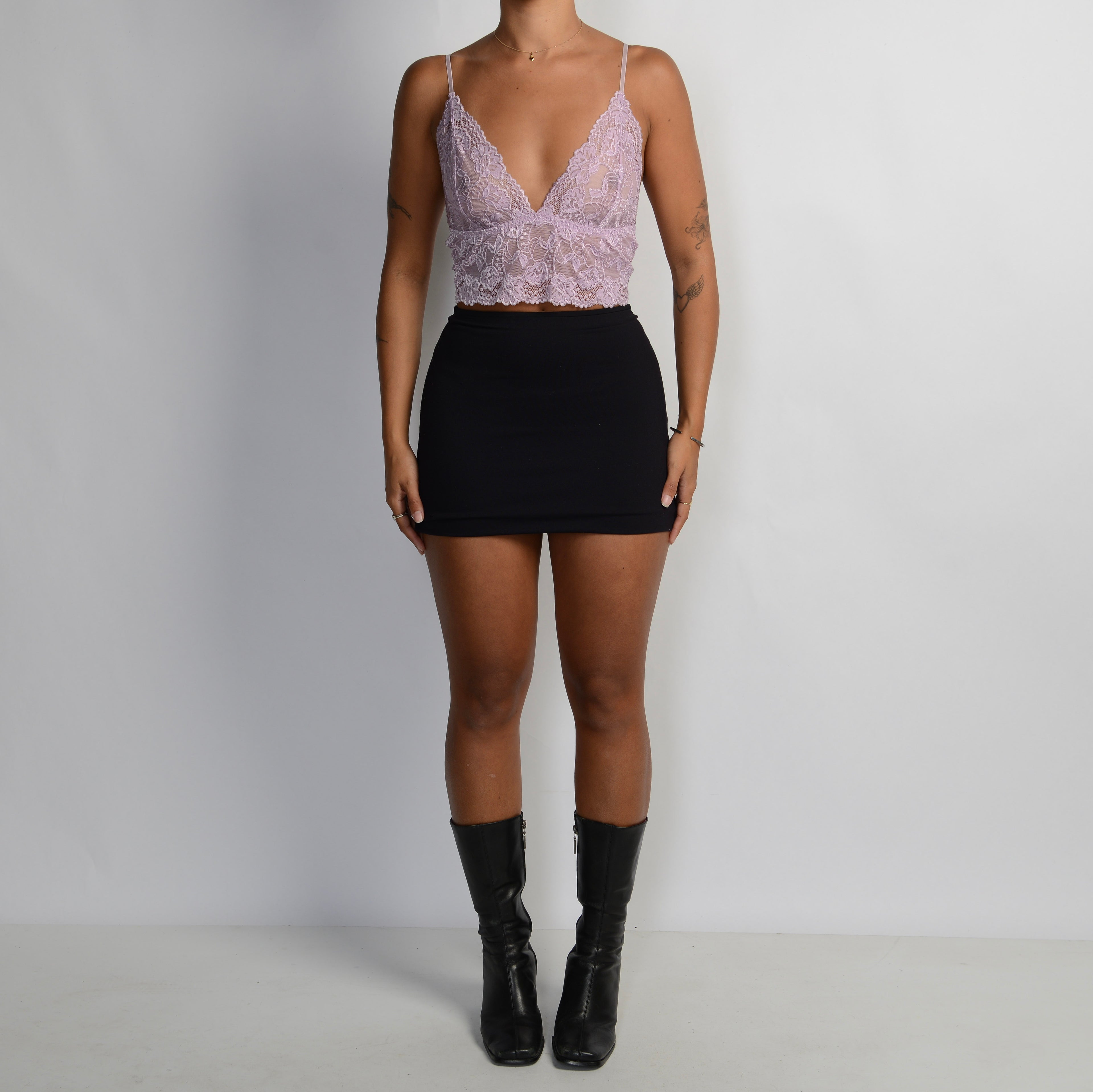 PURPLE LACE CAMISOLE