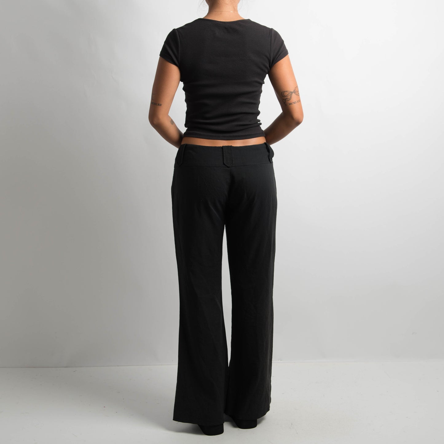 BLACK BOOTCUT PANTS