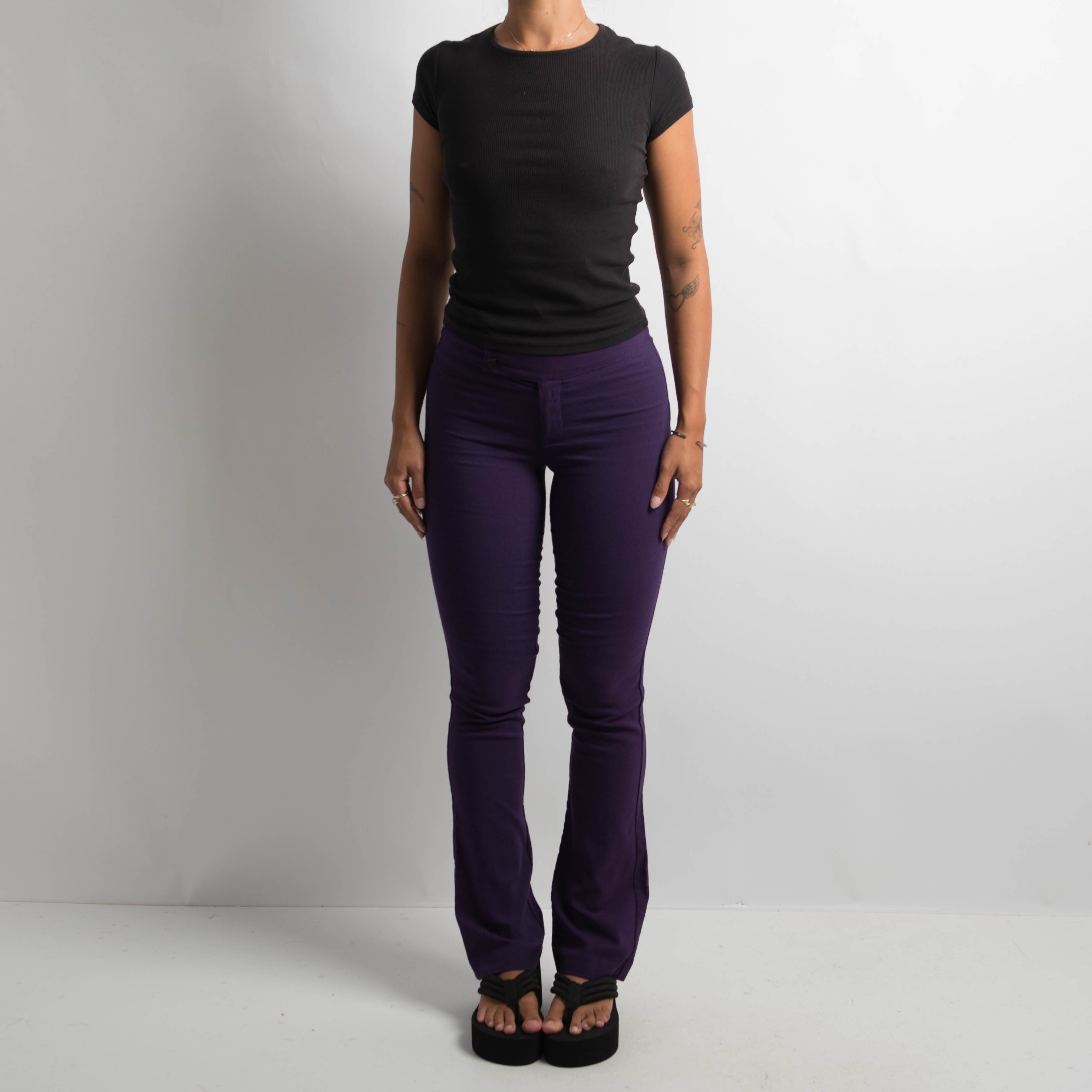 PURPLE SLIM FIT TROUSERS