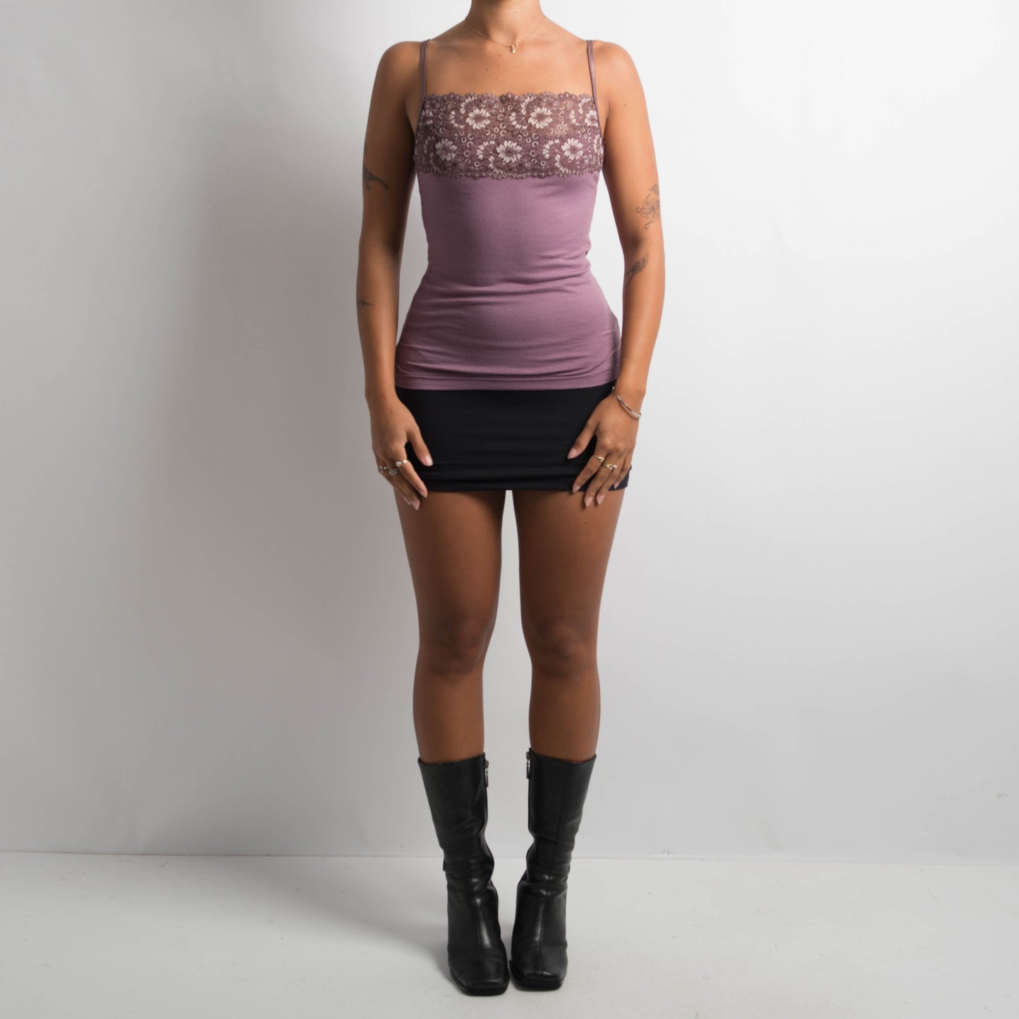 PURPLE LACE CAMISOLE