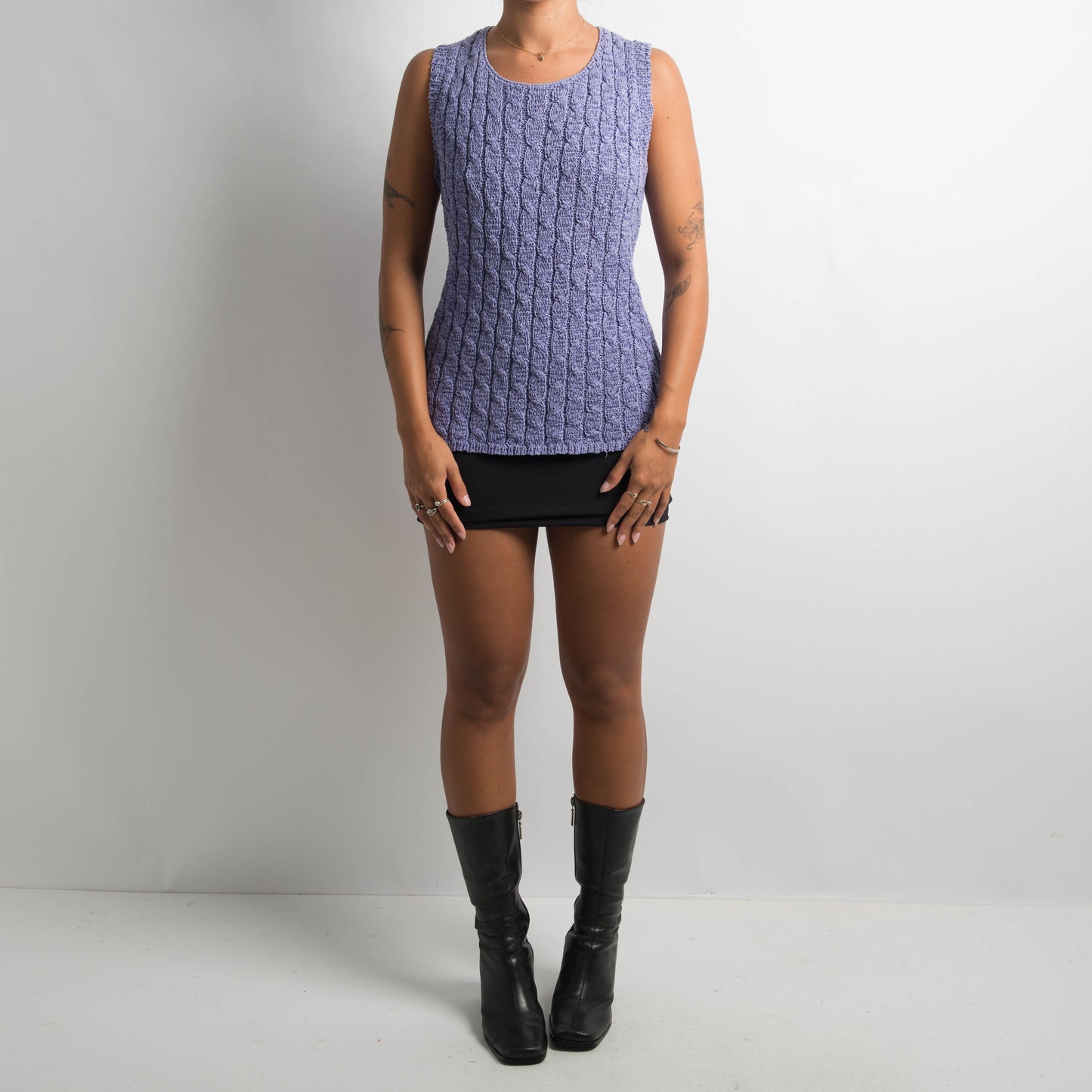 LILAC CROCHET TOP