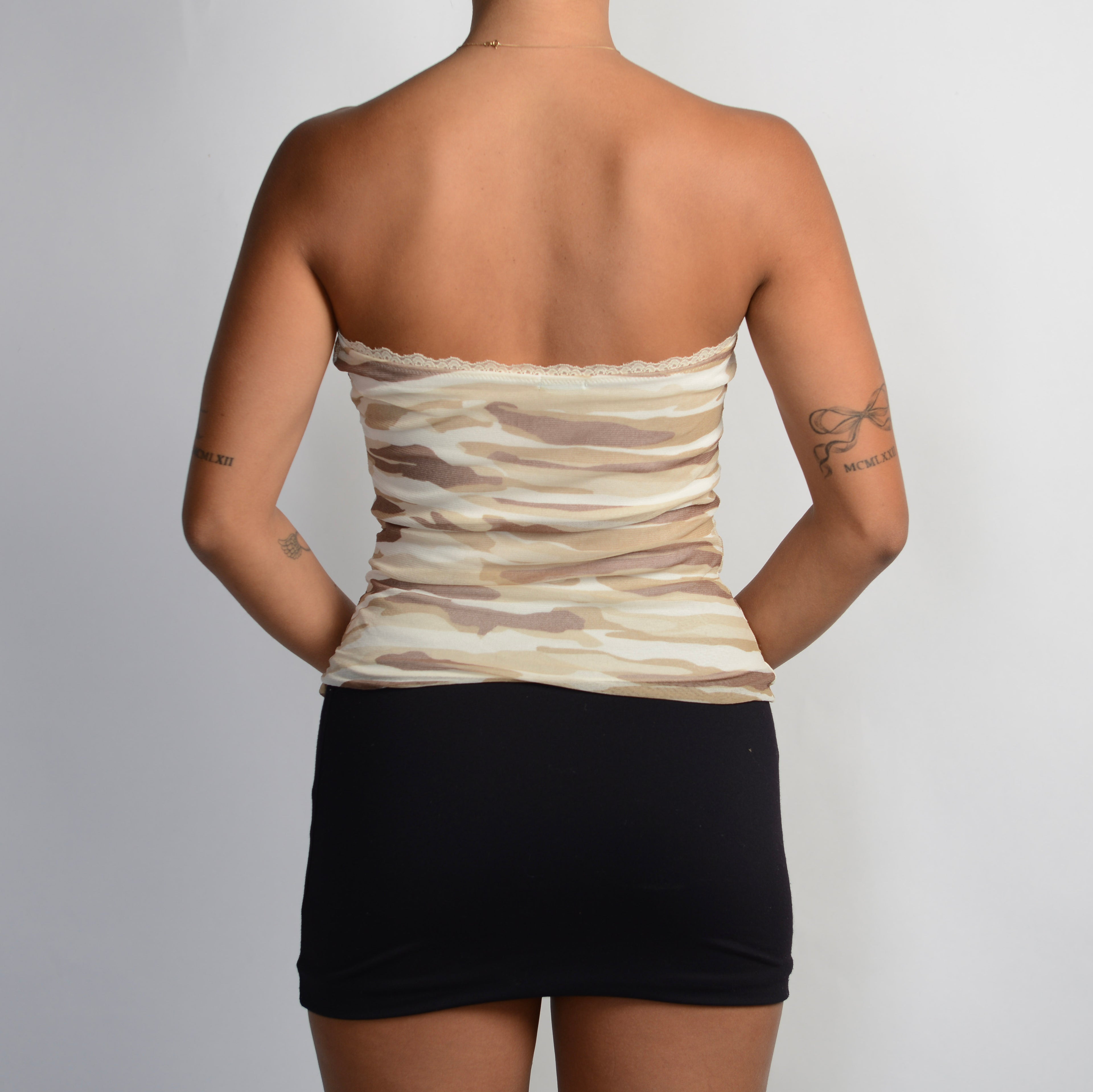 MESH CAMOUFLAGE BANDEAU