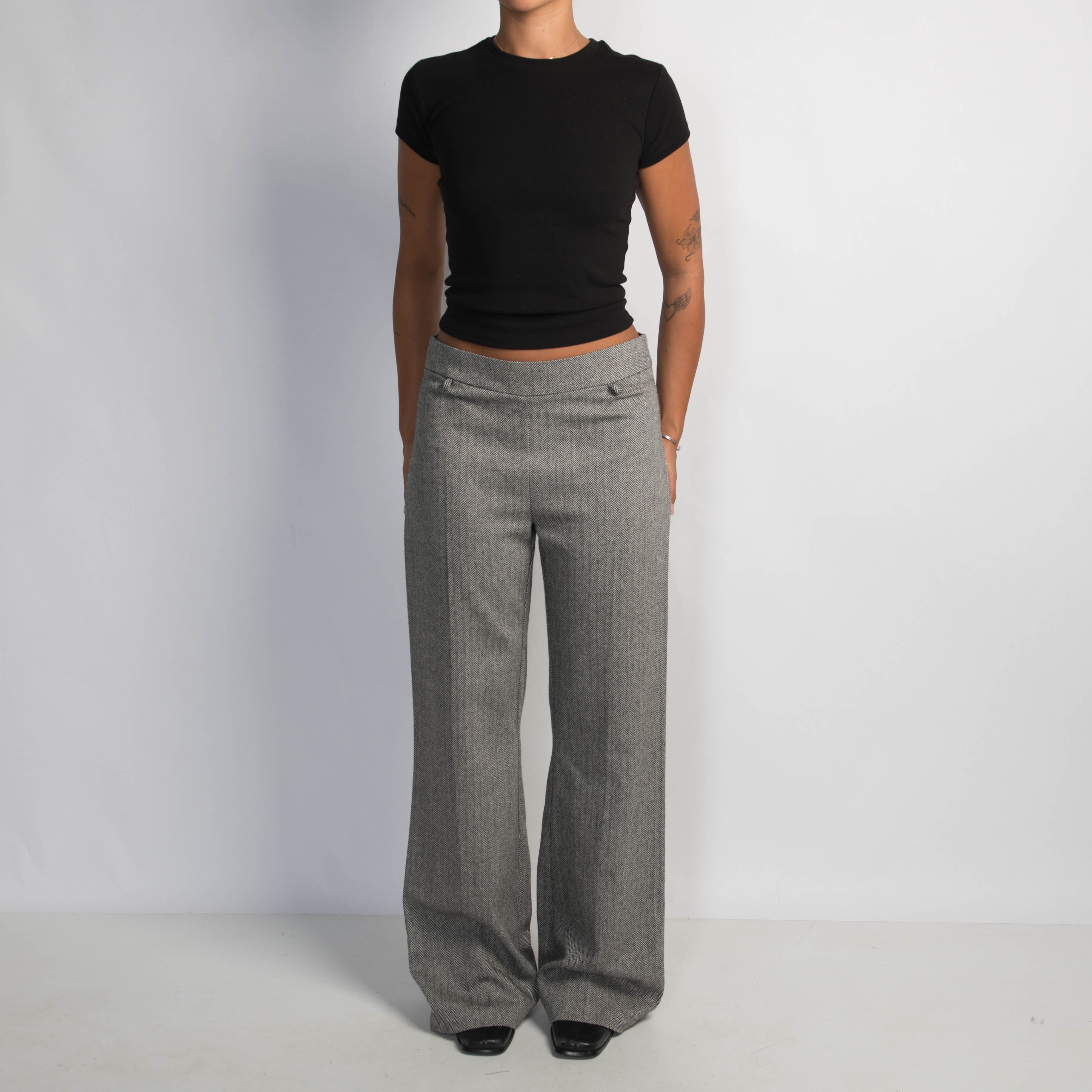 GREY WOOL TROUSERS