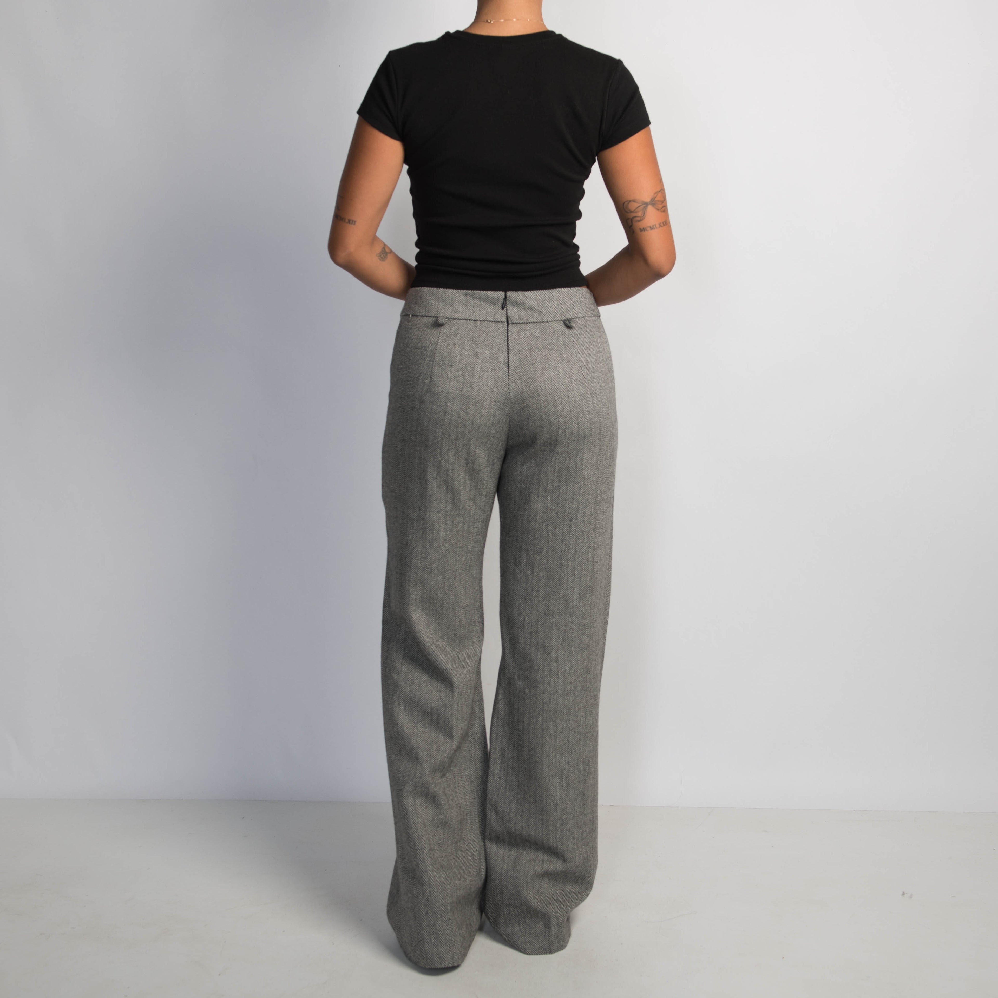 GREY WOOL TROUSERS