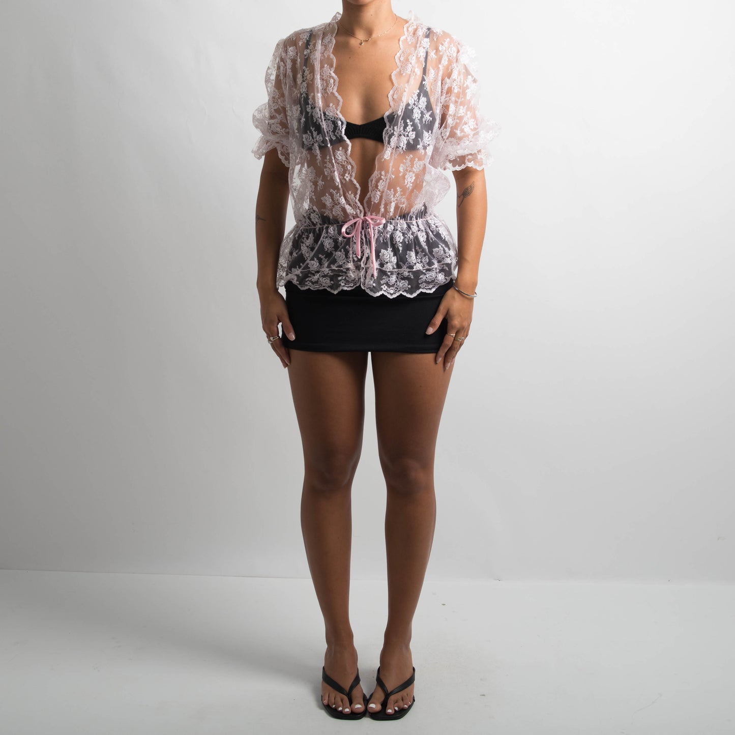 PALE PINK LACE TOP