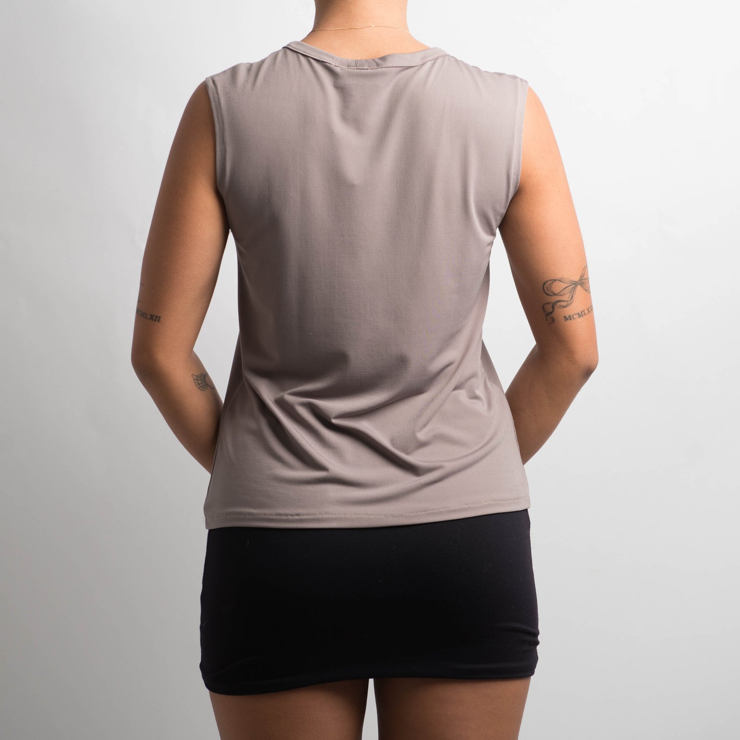 TAUPE SLINKY TOP