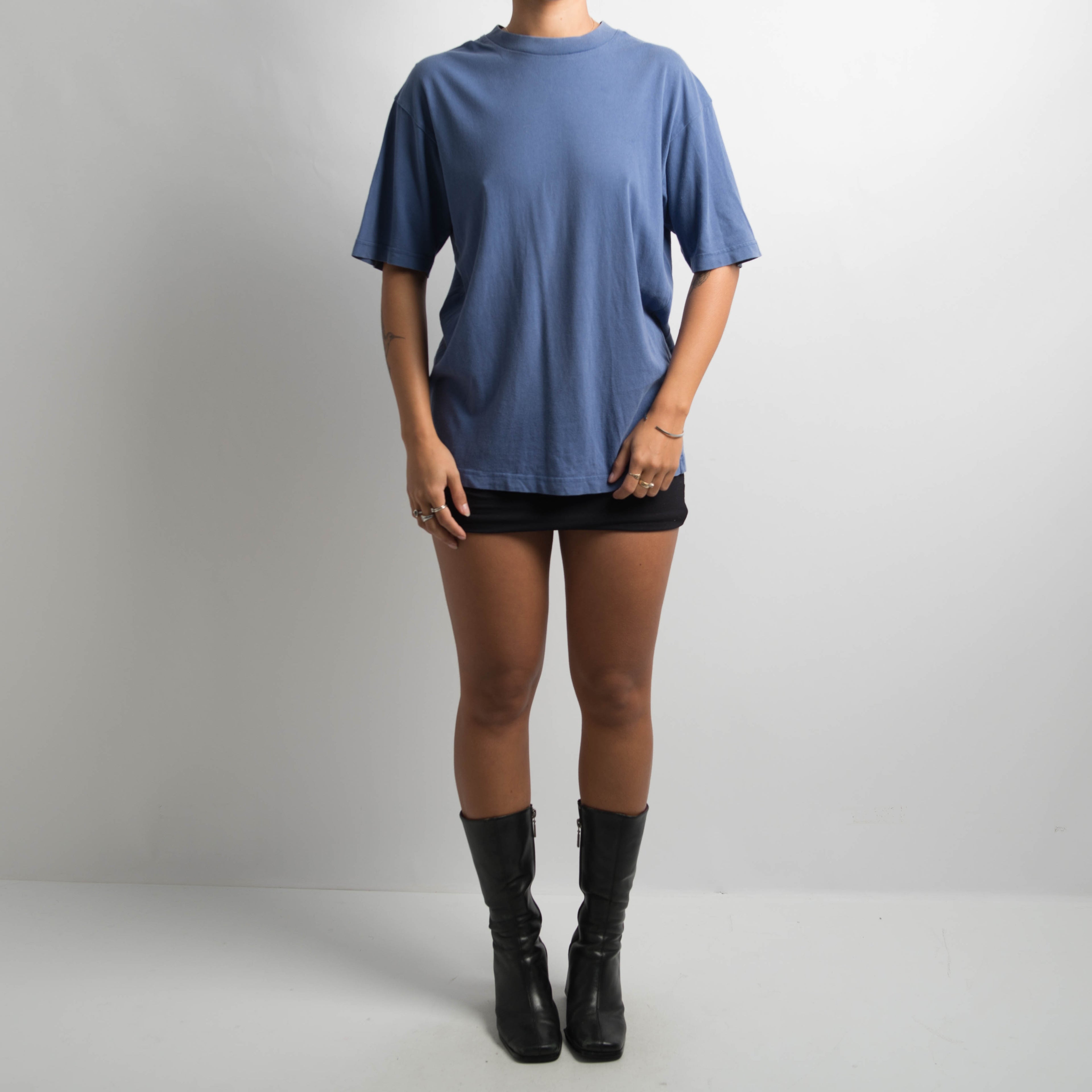 BLUE FADED WASH TSHIRT