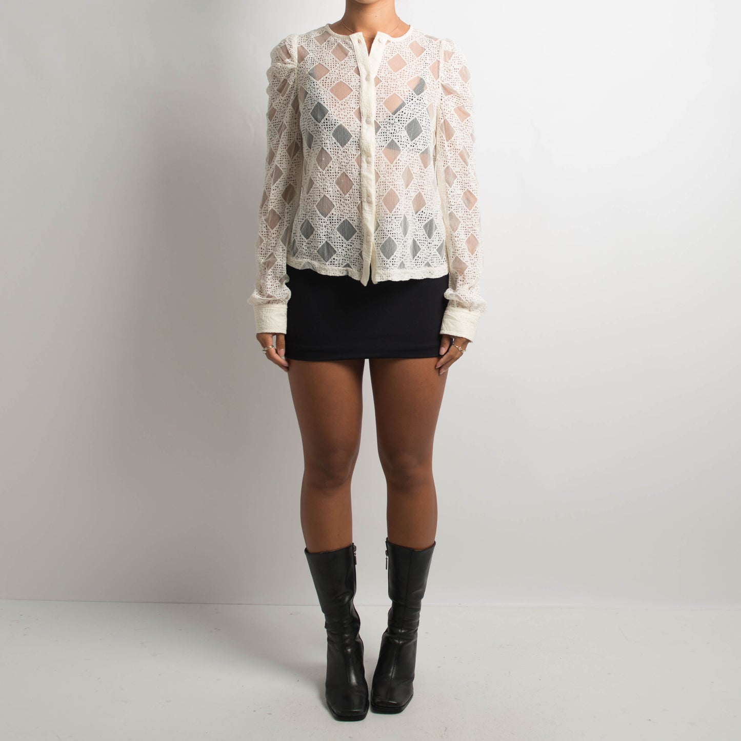 CREAM LACE BLOUSE