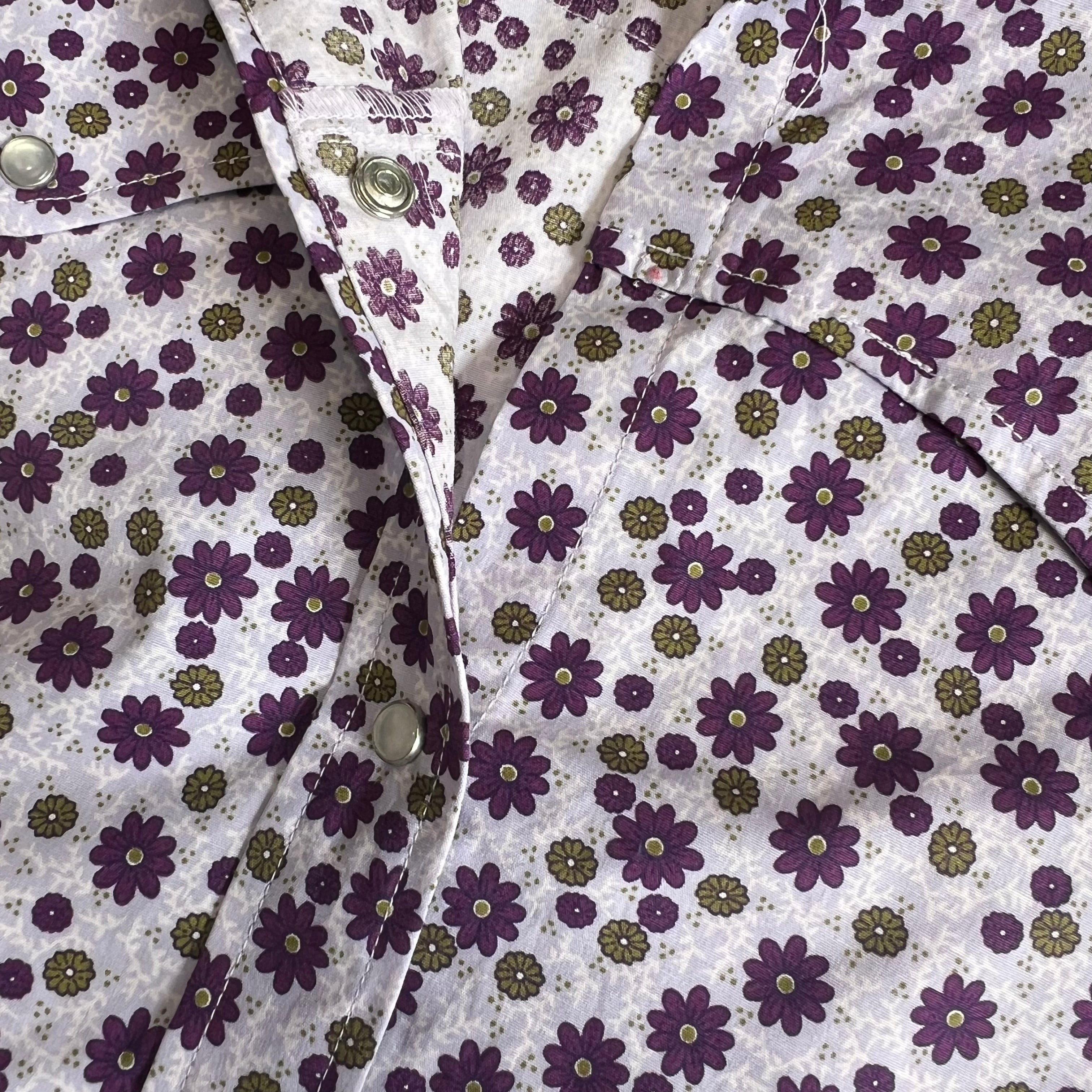 PURPLE FLORAL BLOUSE