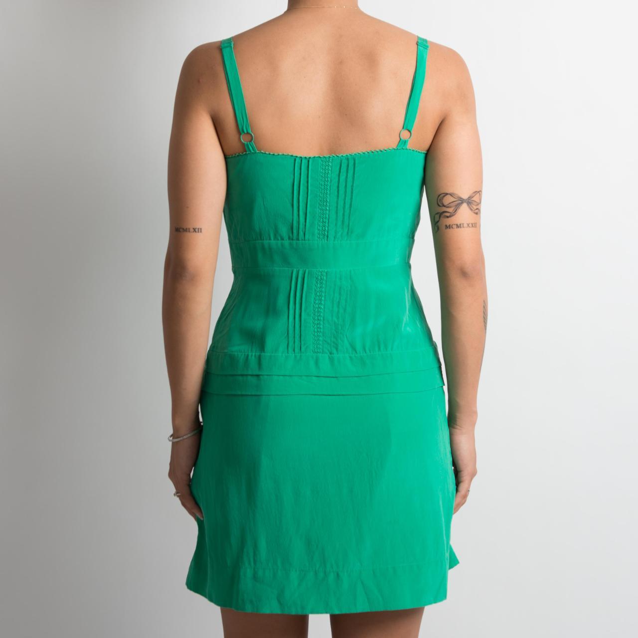 GREEN MINI DRESS