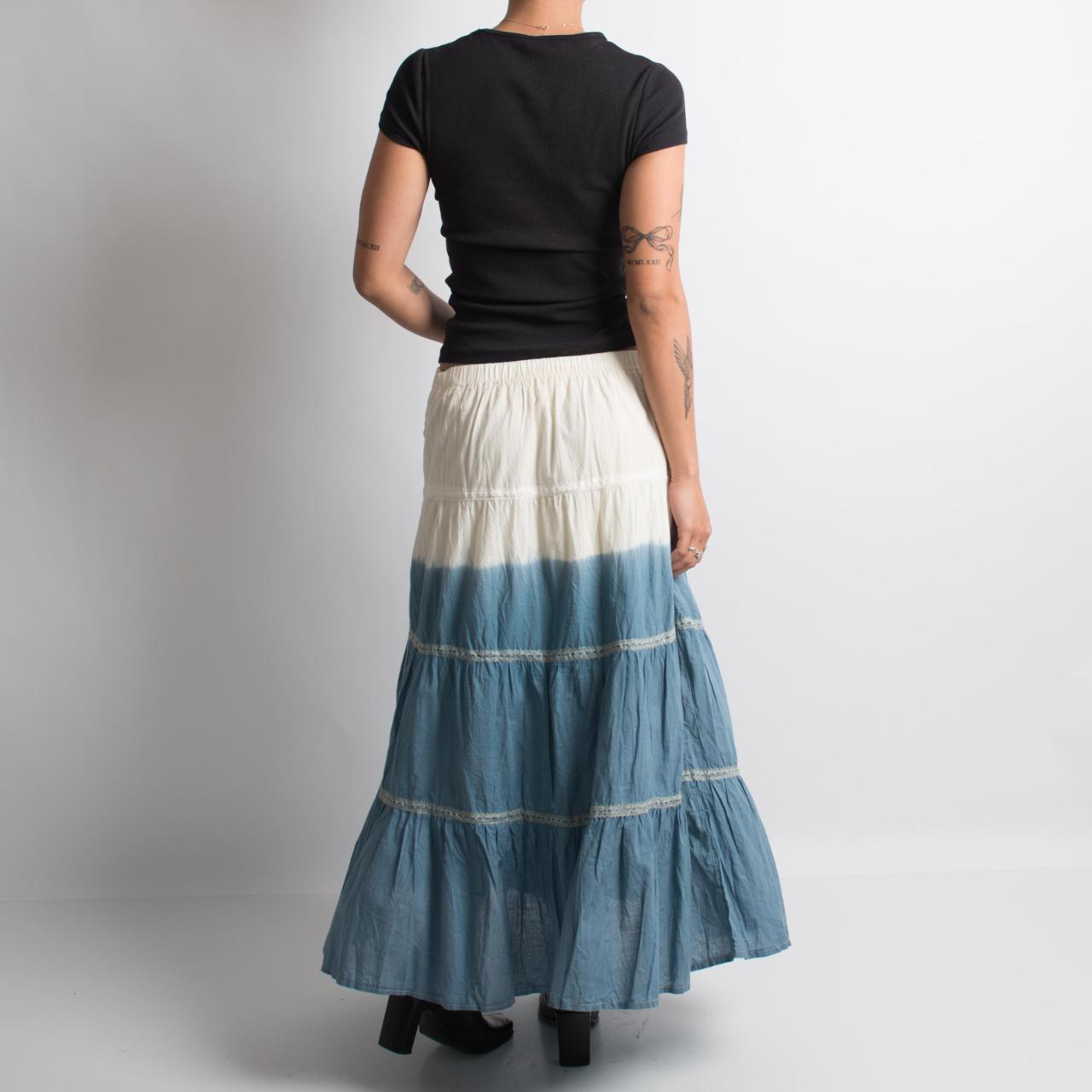TWO TONE MAXI SKIRT
