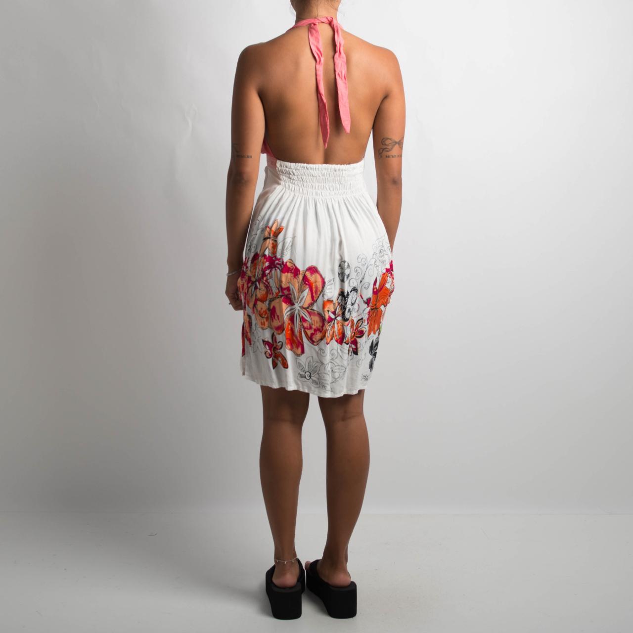FLORAL HALTER DRESS