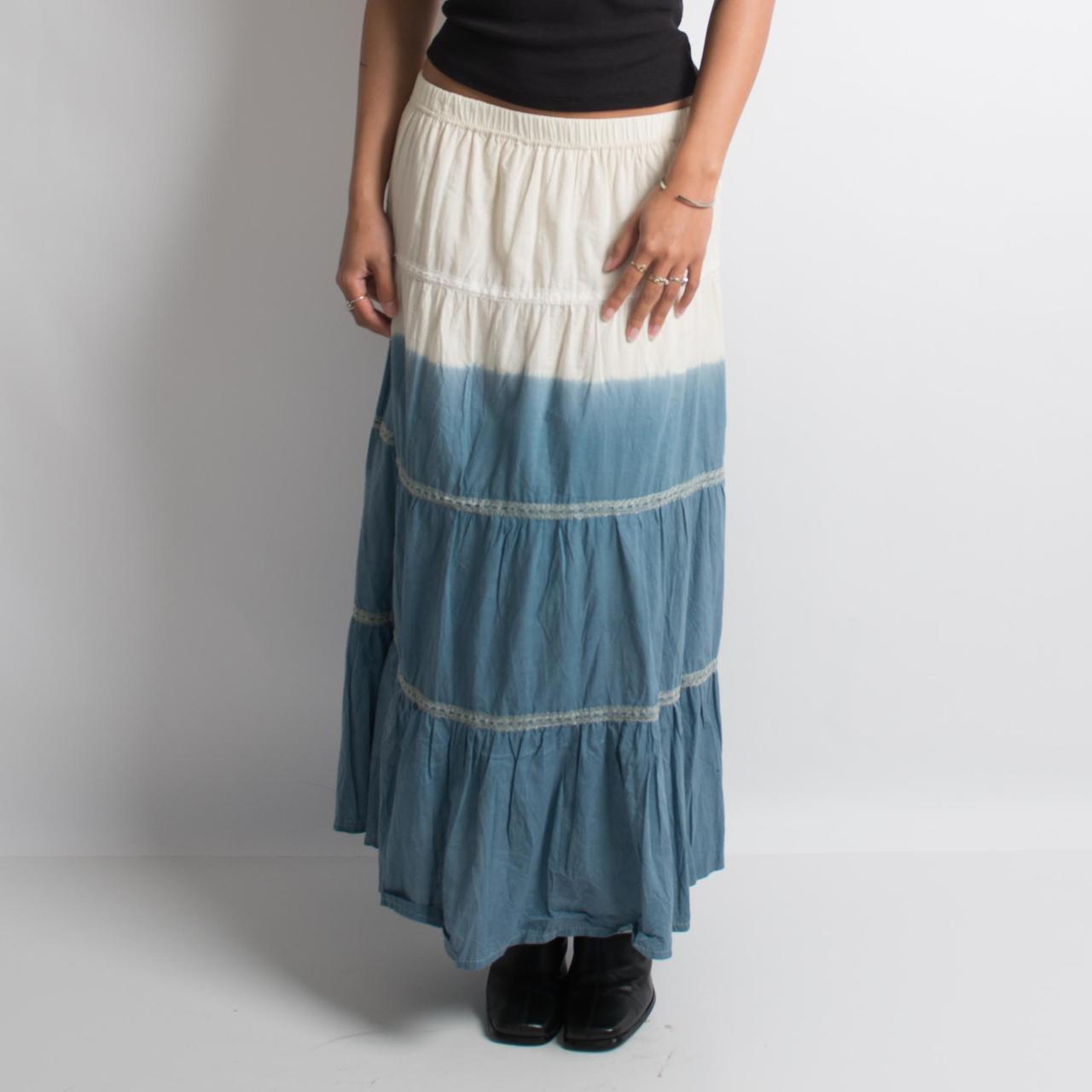 TWO TONE MAXI SKIRT