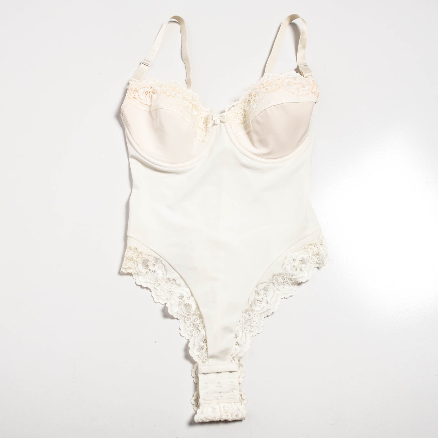 CREAM BUSTIER BODYSUIT