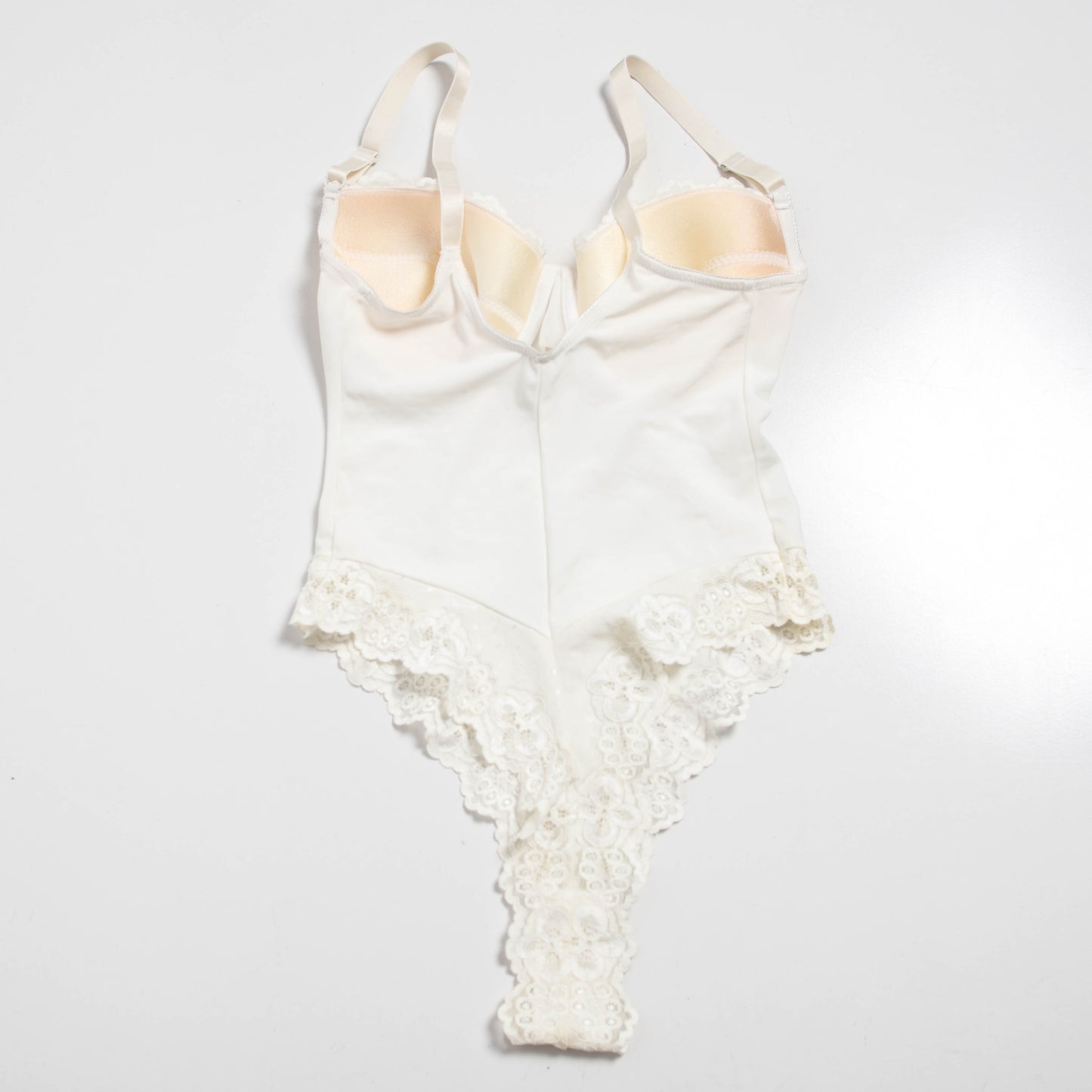 CREAM BUSTIER BODYSUIT