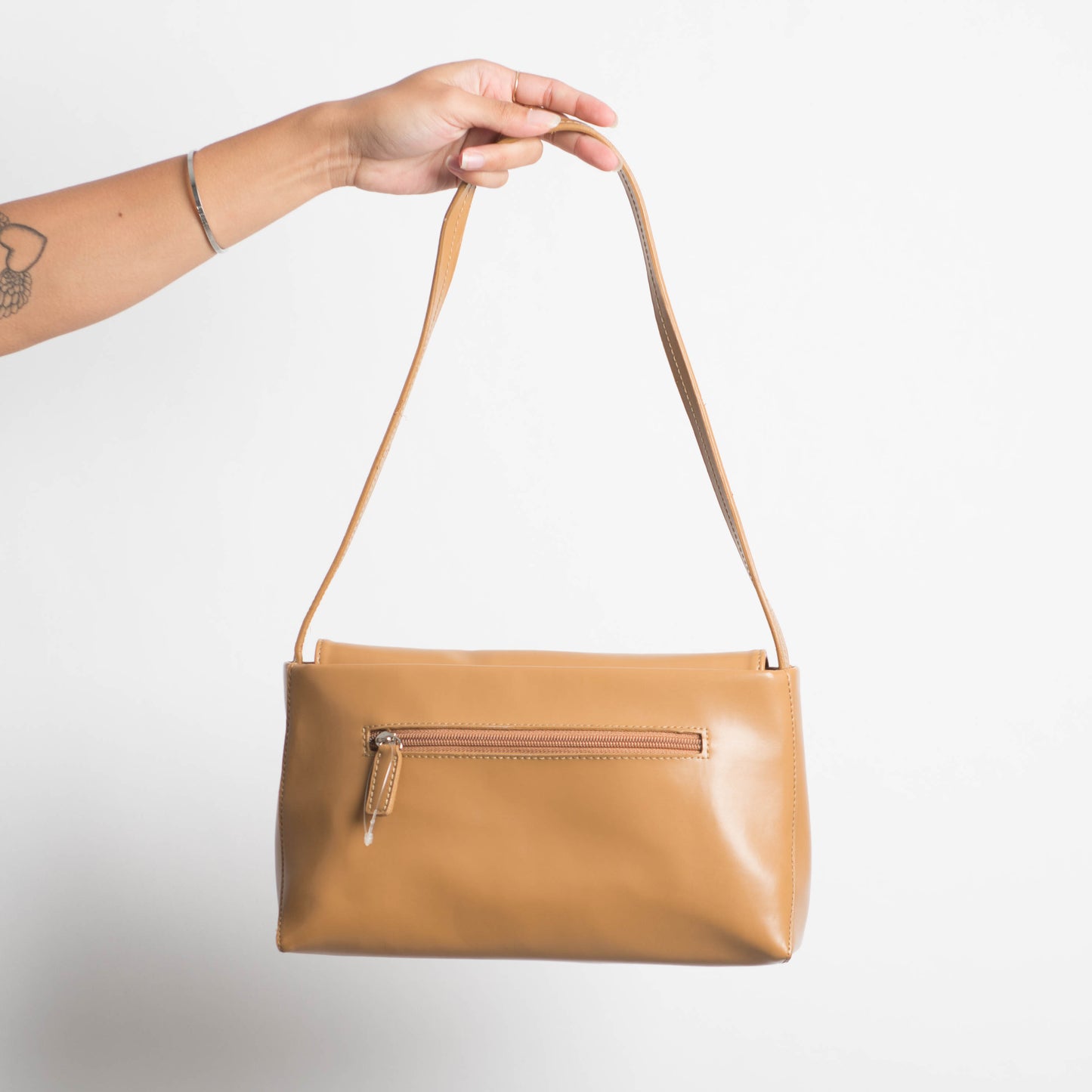 TAN STRUCTURED HANDBAG