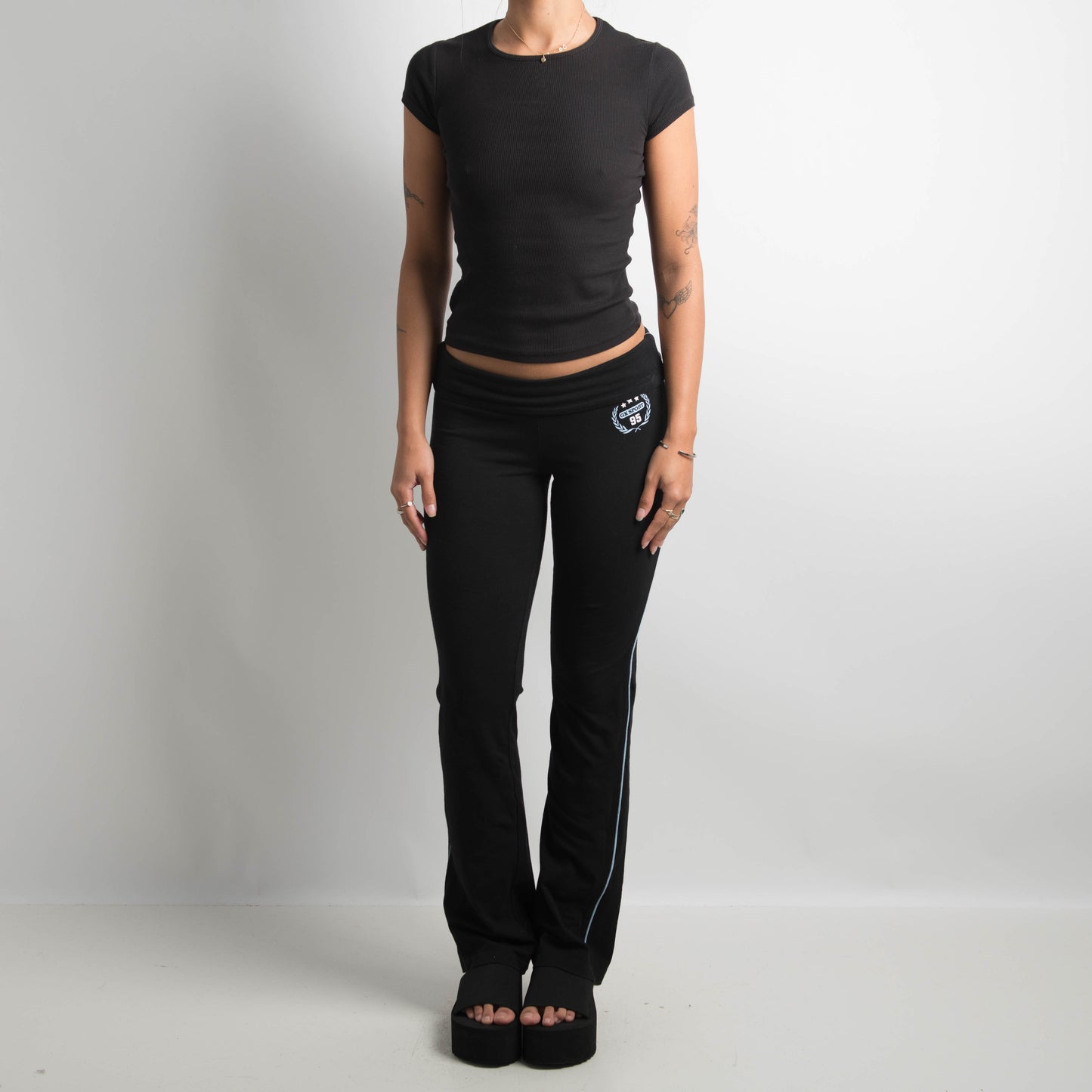 FOLD OVER BOOTCUT LEGGINGS