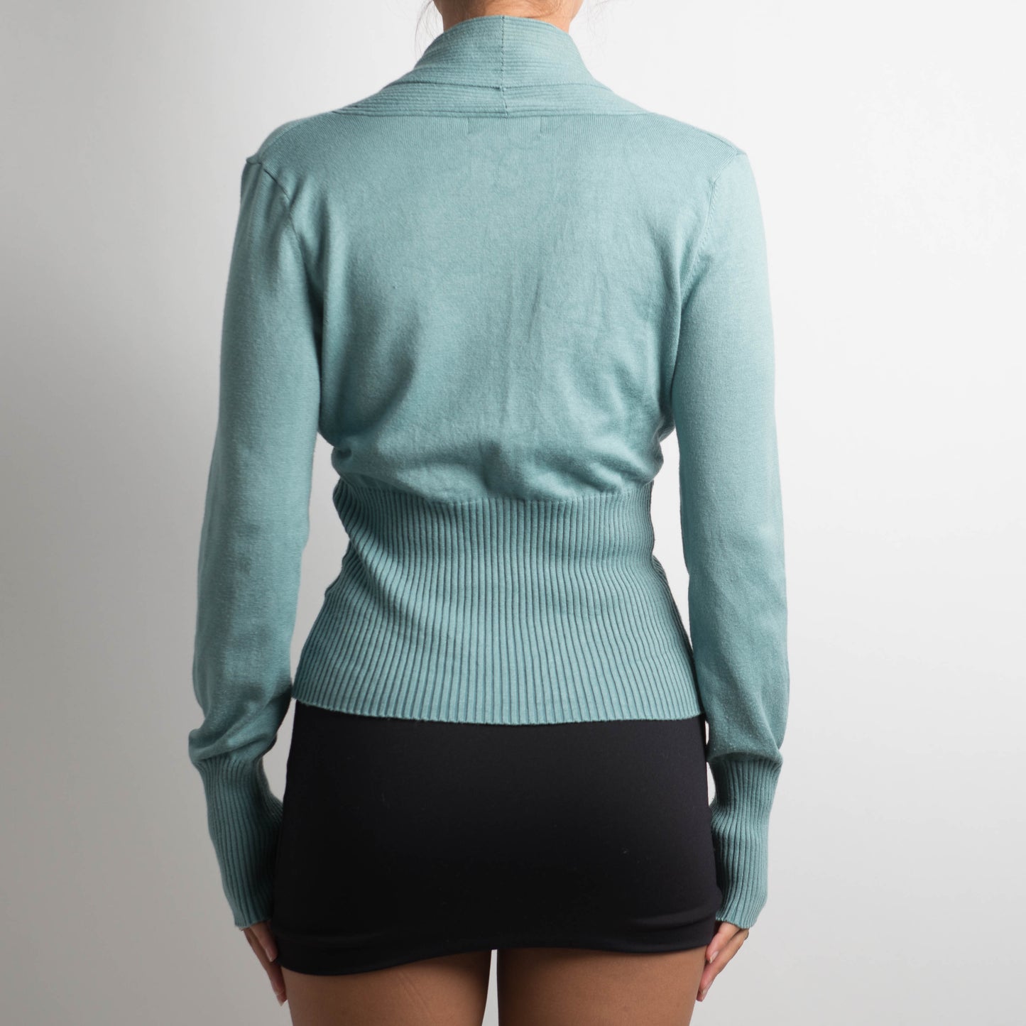 TEAL KNIT LONG SLEEVE