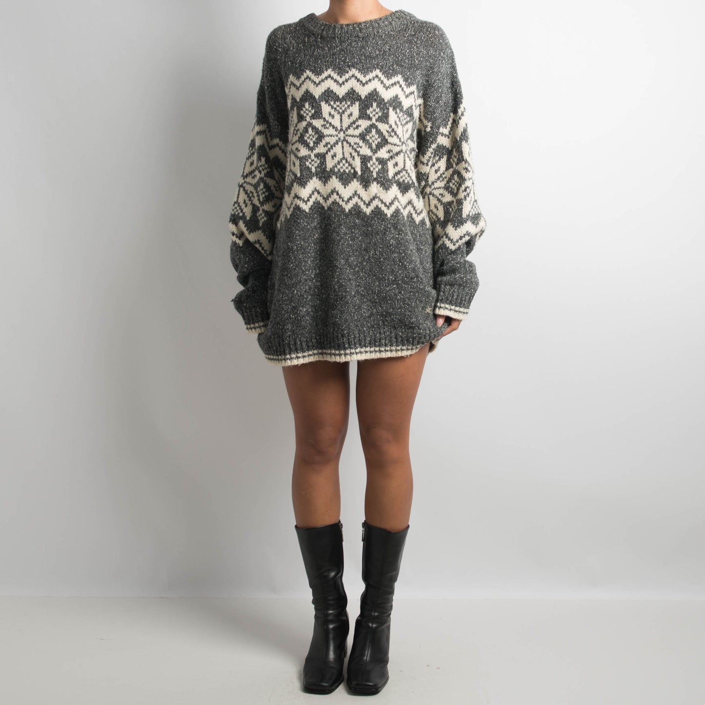 MARLE PATTERNED KNIT SWEATER