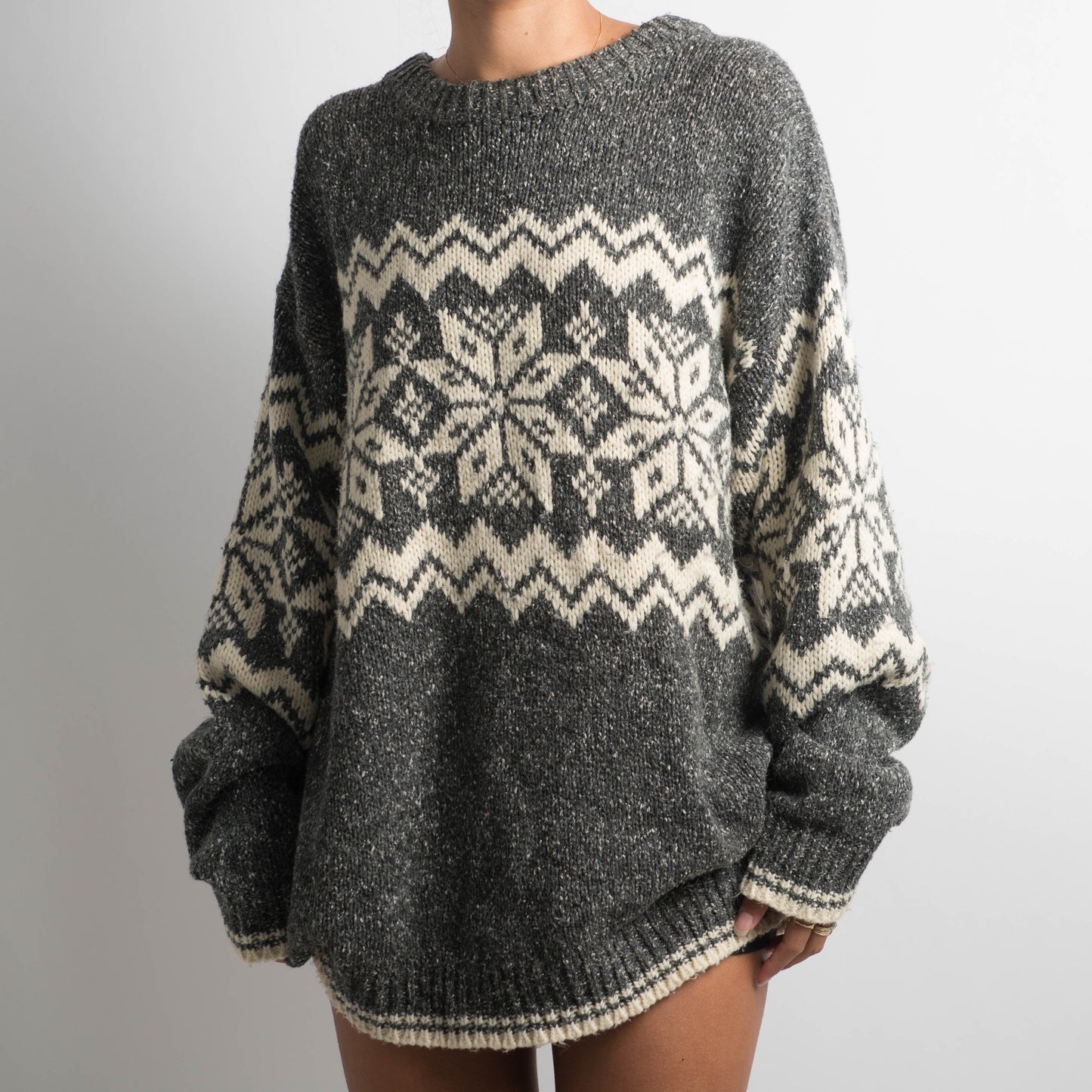 MARLE PATTERNED KNIT SWEATER