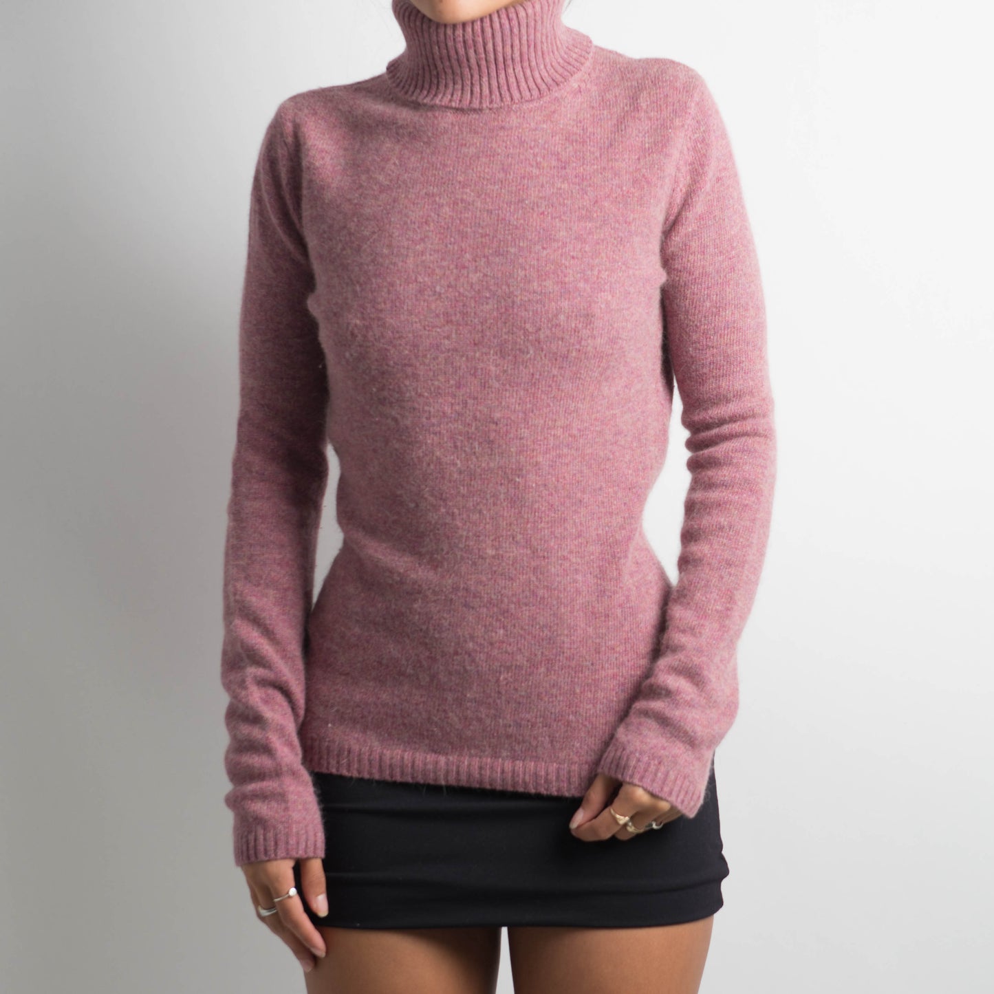 PINK MARLE WOOL TURTLENECK KNIT