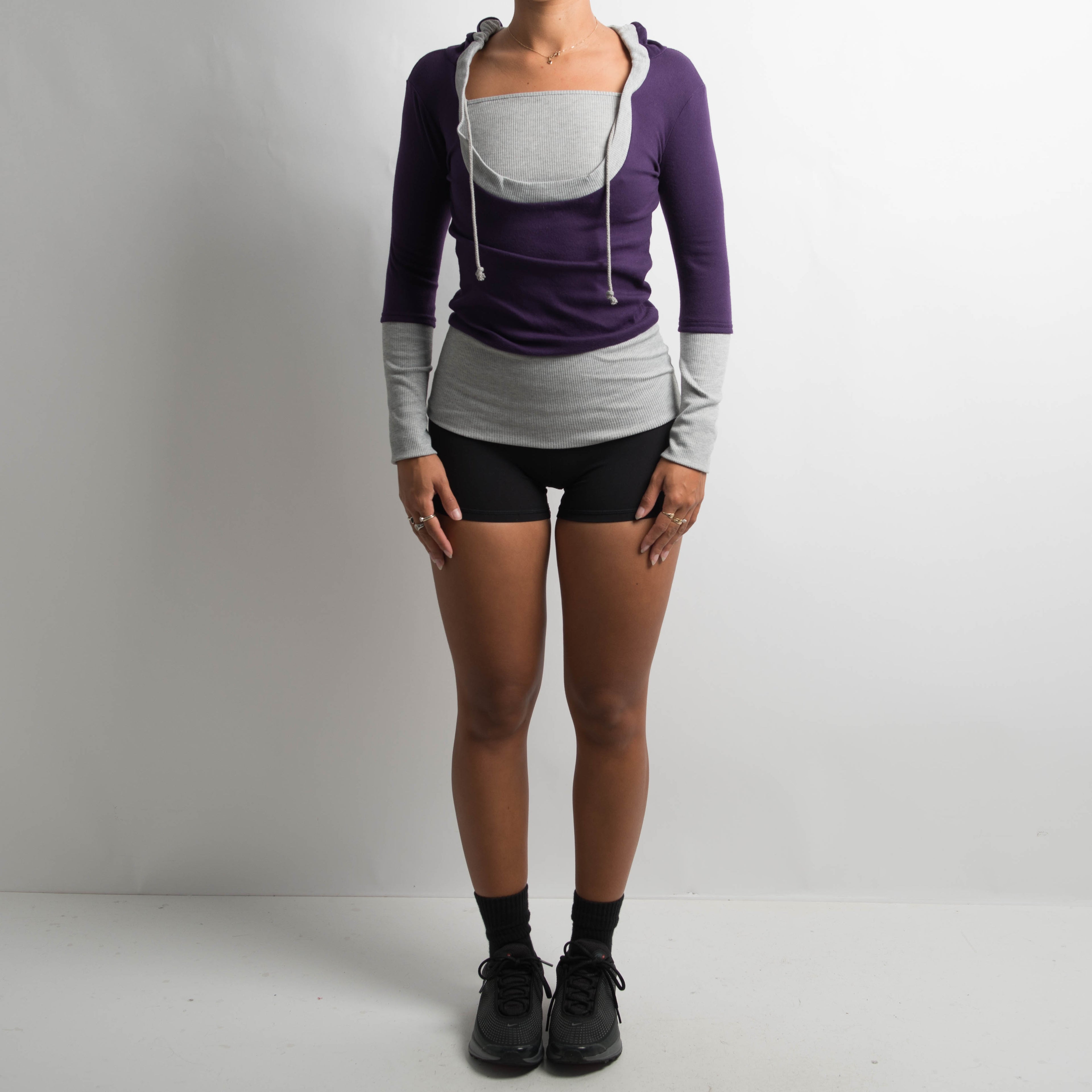 PURPLE LAYERED LONG SLEEVE