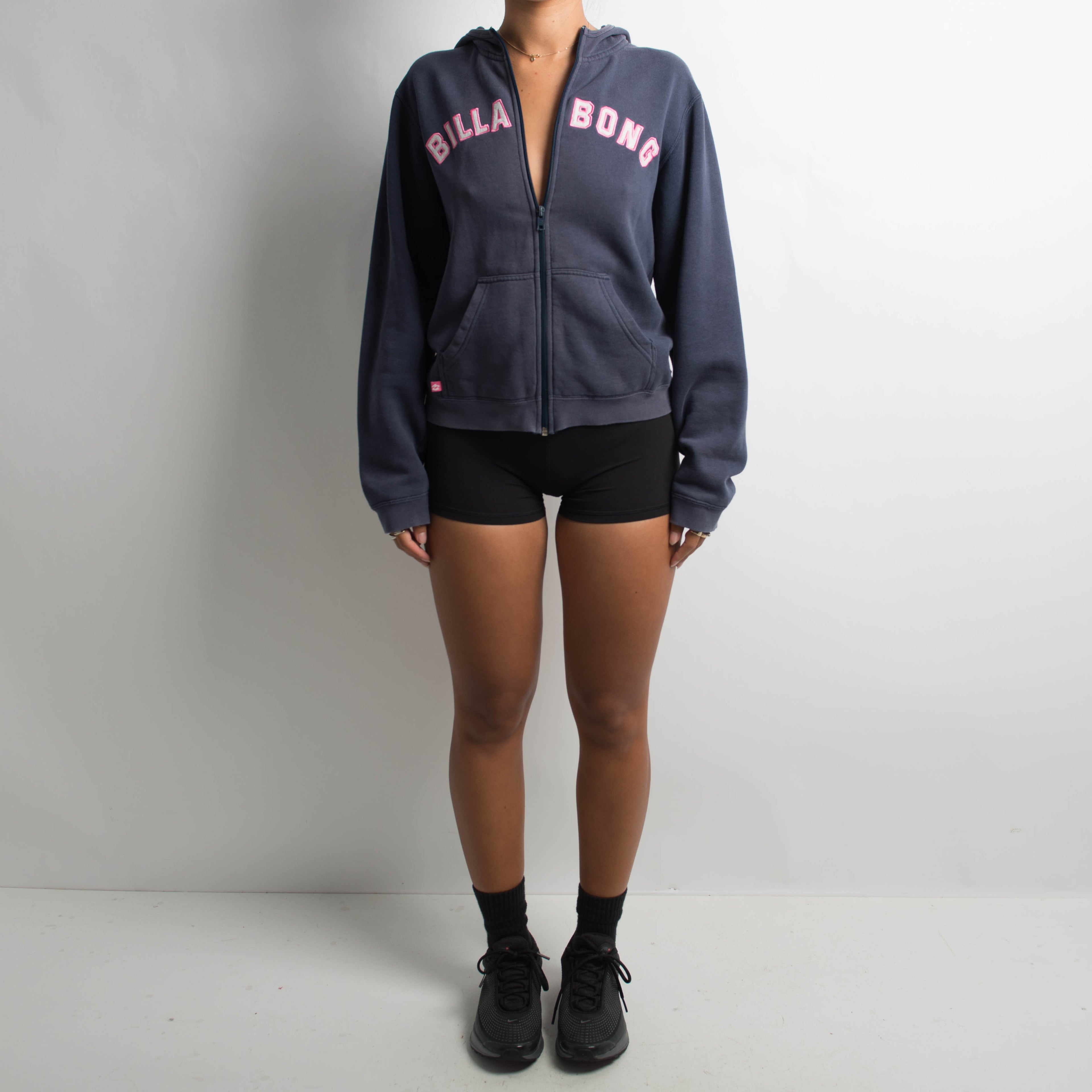 FADED NAVY ZIP HOODIE