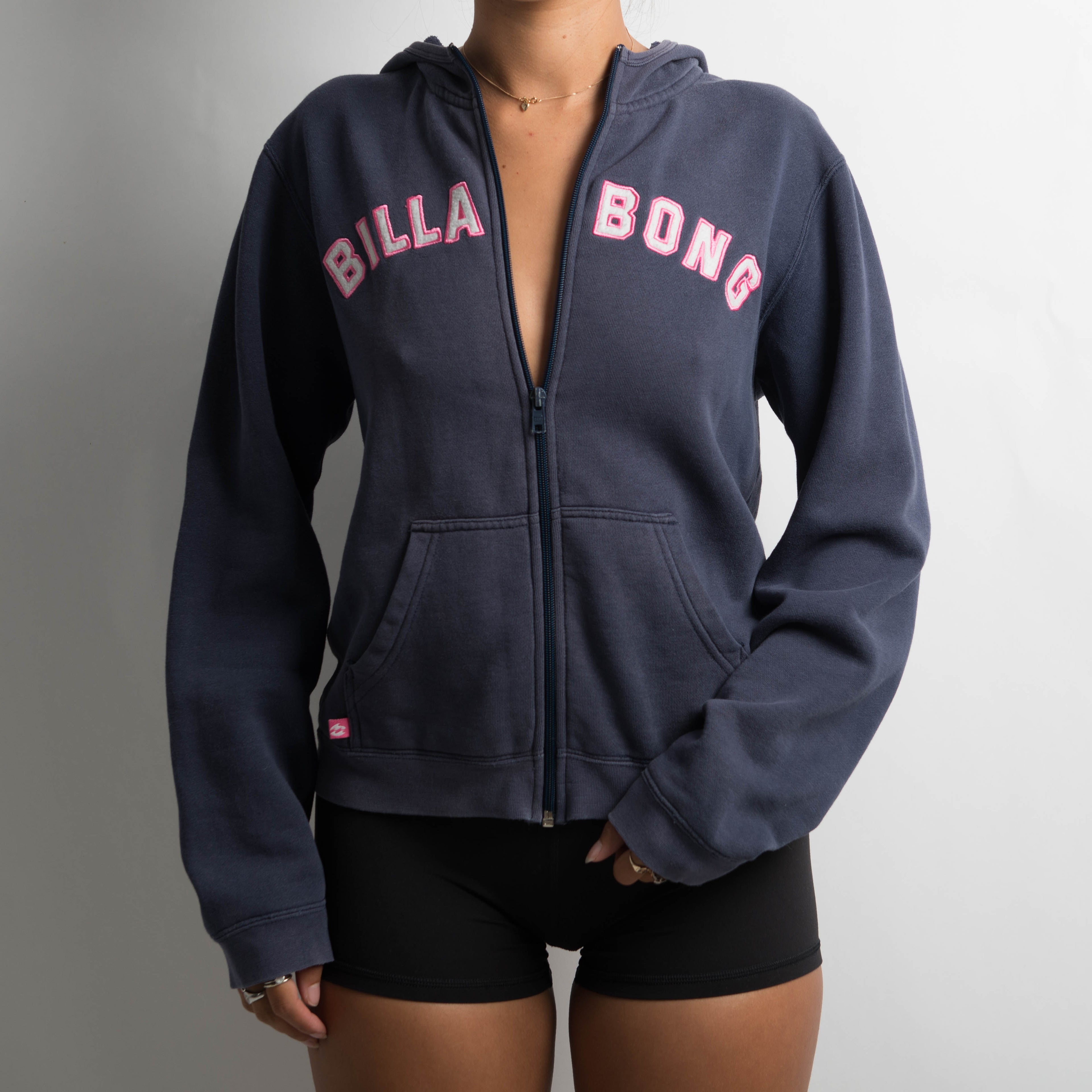 FADED NAVY ZIP HOODIE