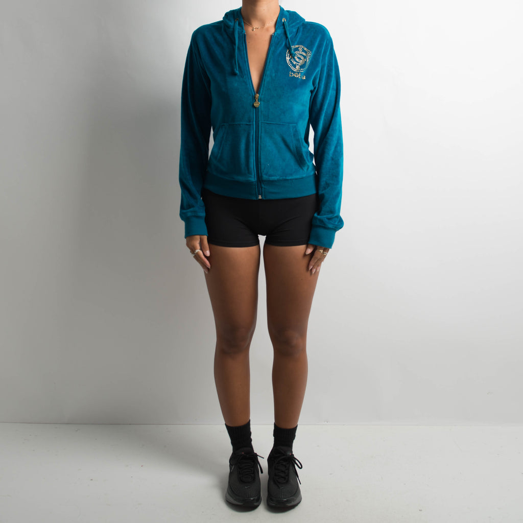 VELOUR ZIP HOODIE
