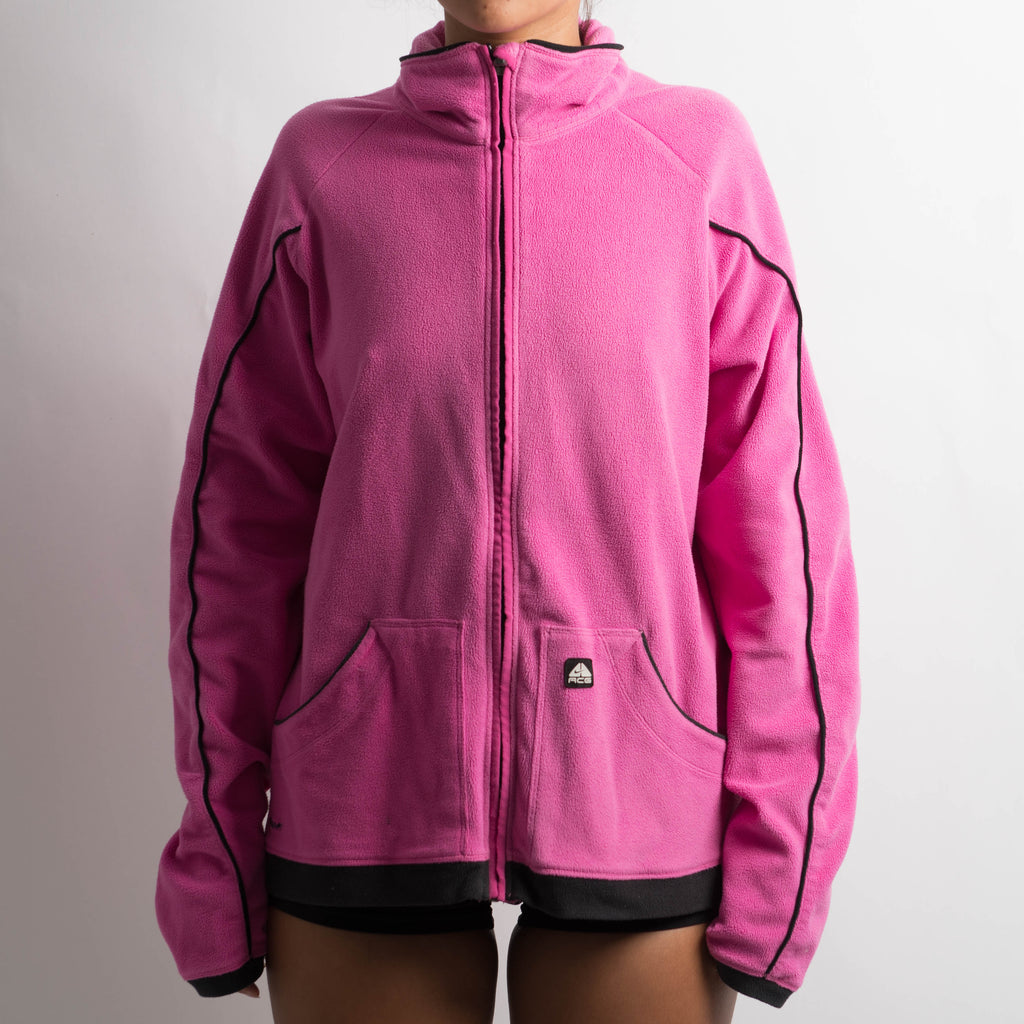 PINK FLEECE ZIP JACKET
