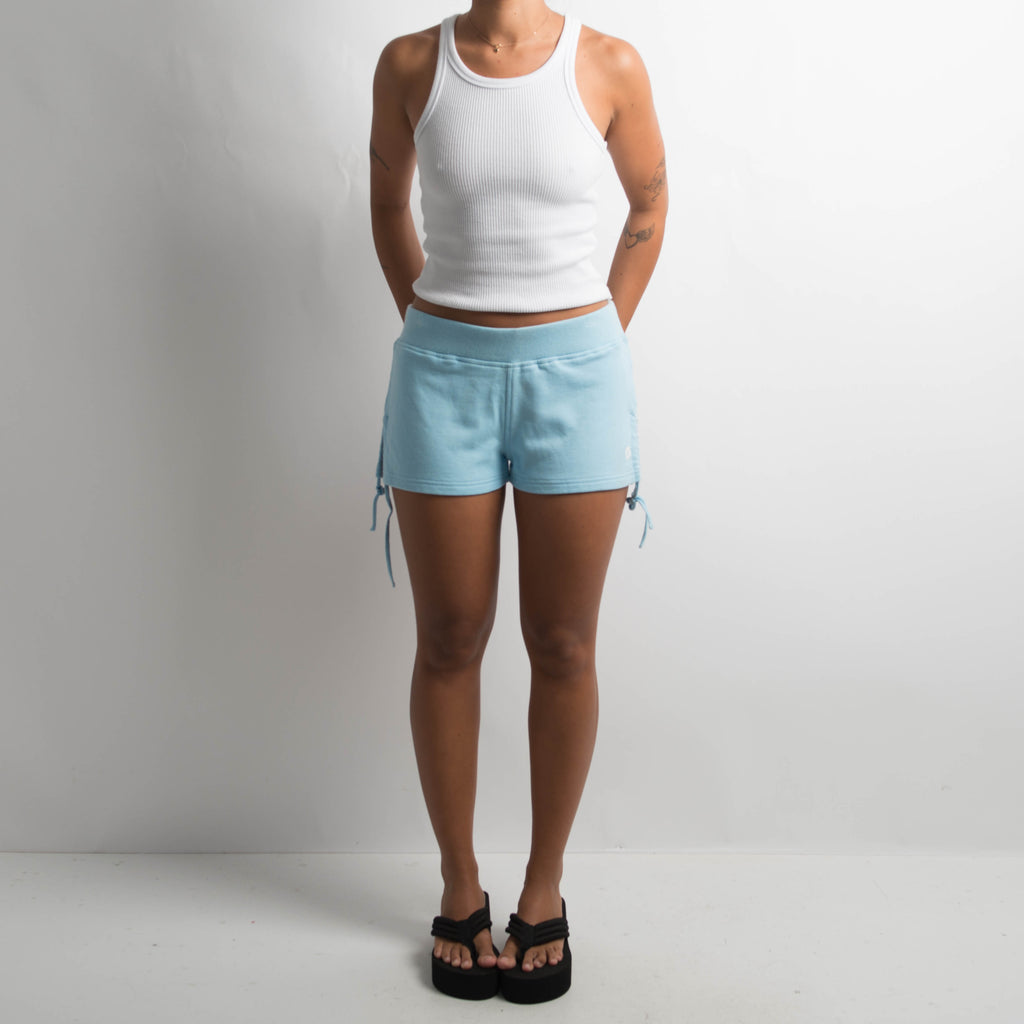 BLUE LOUNGE MINI SHORTS