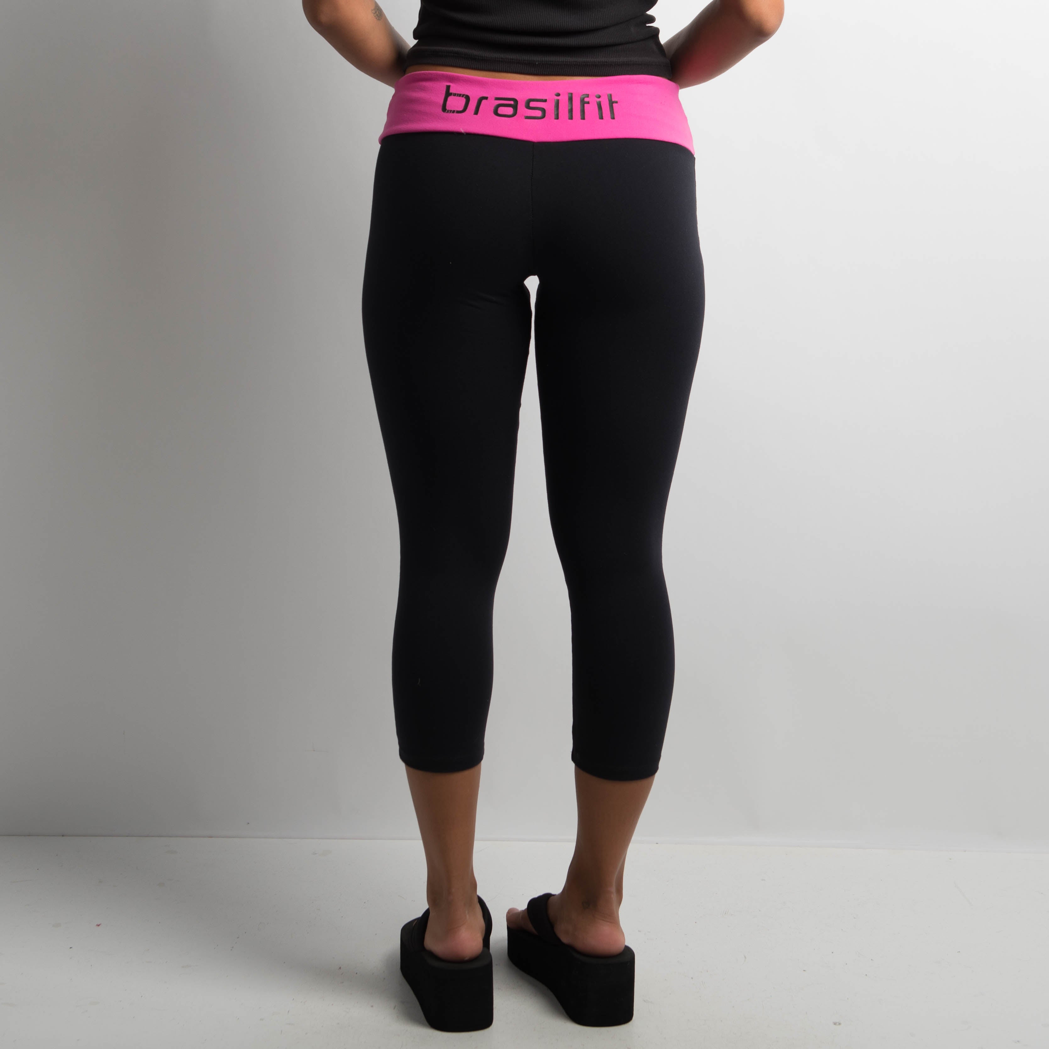 PINK WAISTBAND 3/4 TIGHTS
