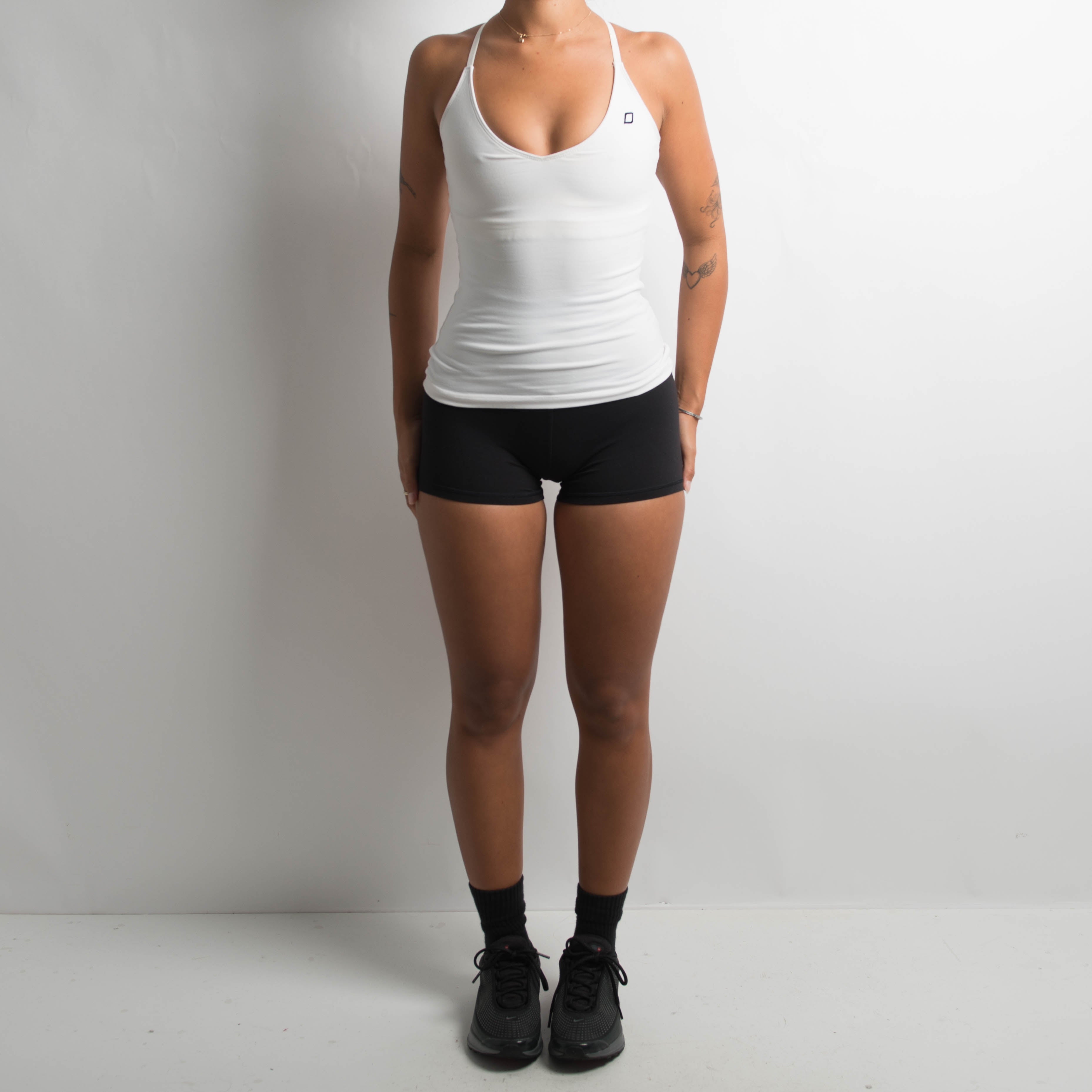 WHITE ACTIVEWEAR TANK TOP