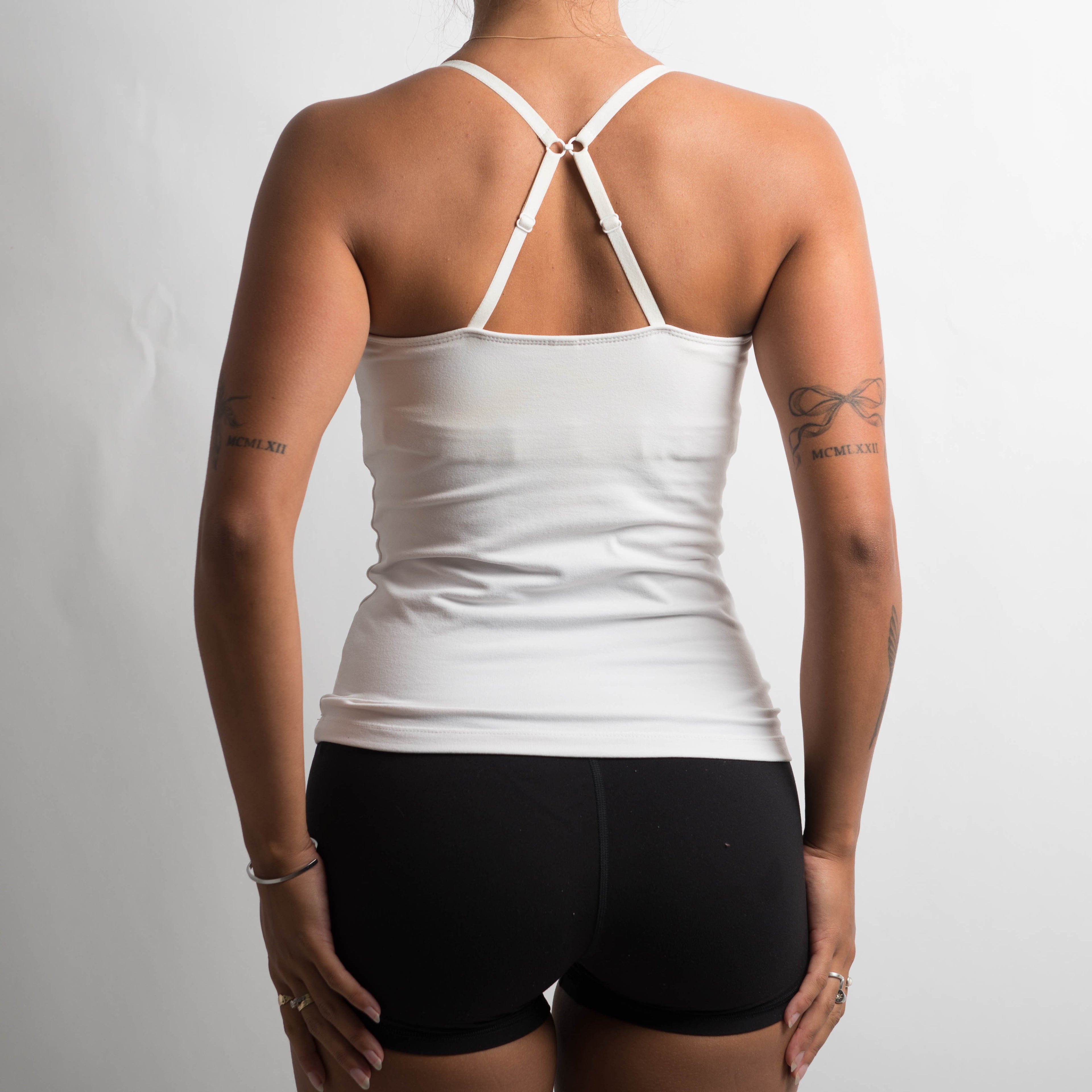 WHITE ACTIVEWEAR TANK TOP