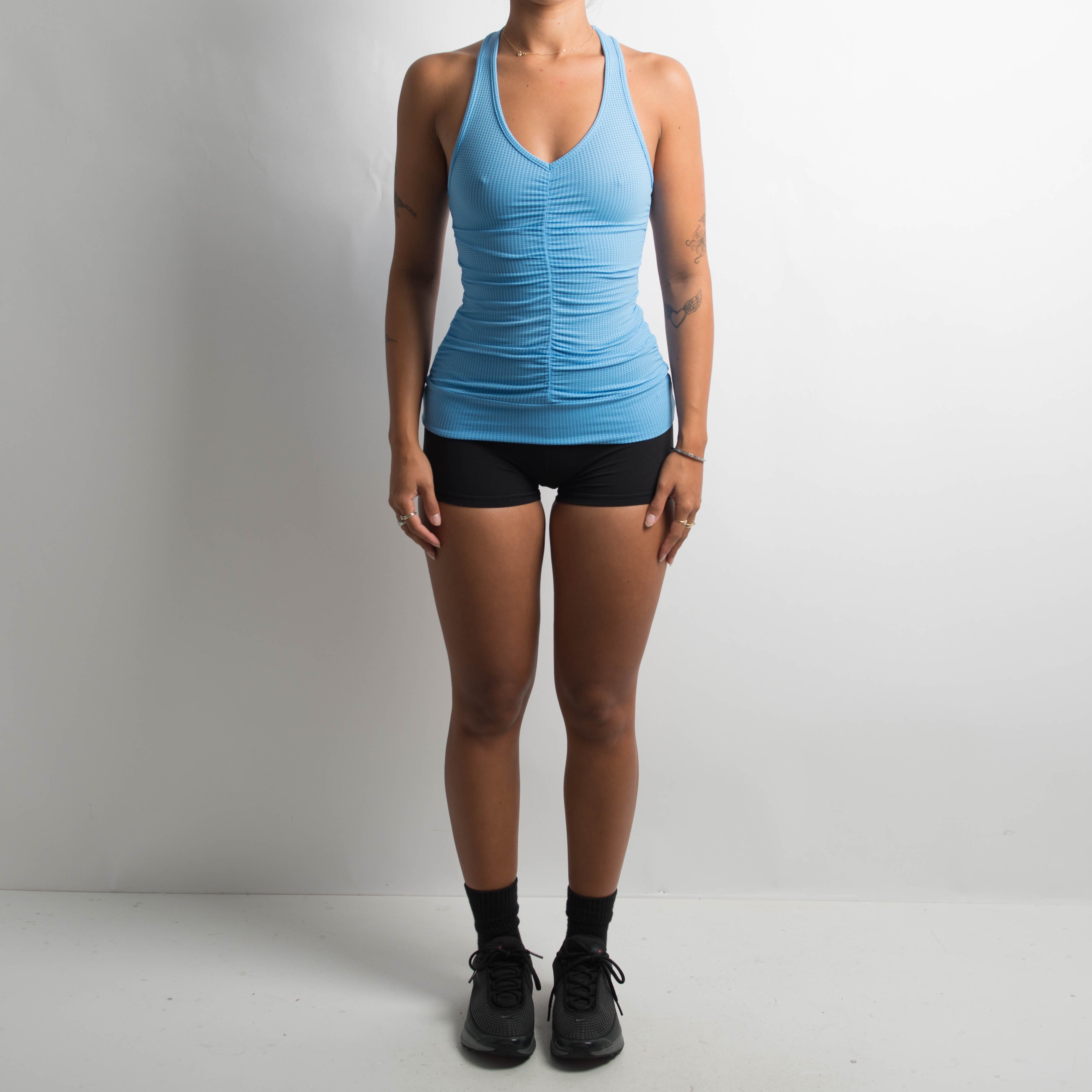 RUCHED ACTIVEWEAR TANK TOP