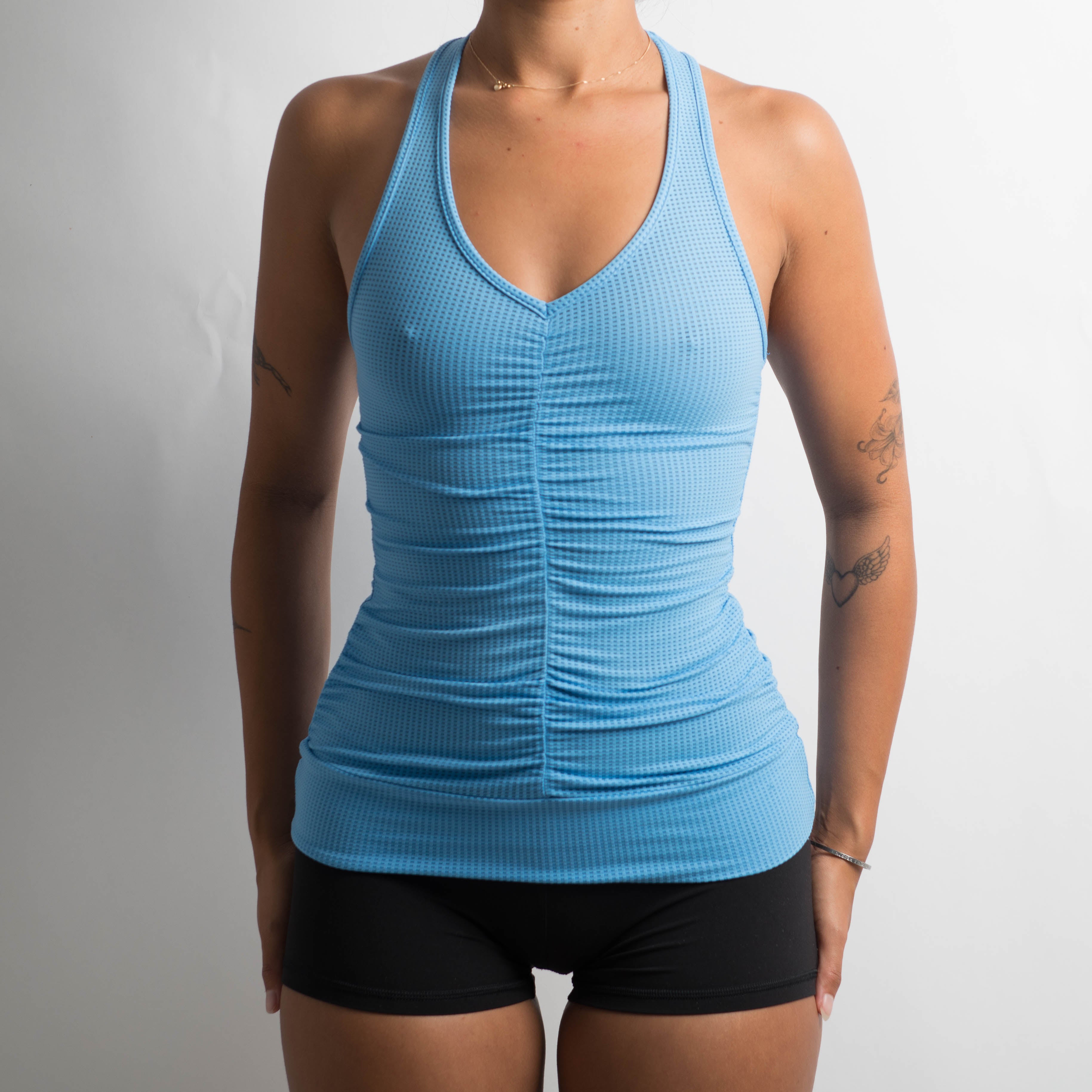 RUCHED ACTIVEWEAR TANK TOP